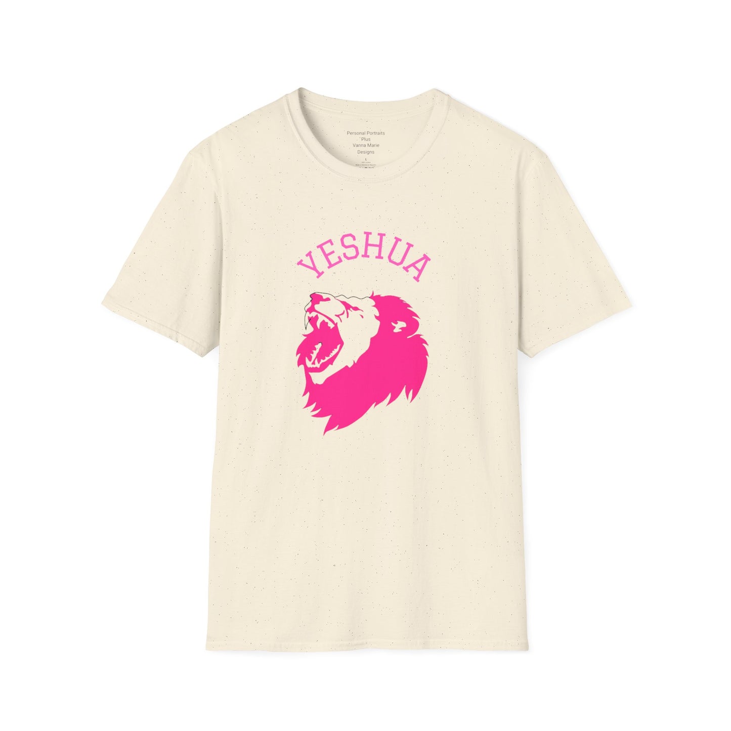 Unisex Softstyle T-Shirt/Yeshua/Pink/Lion