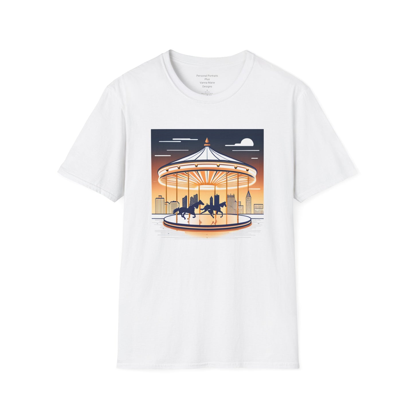 Unisex Softstyle T-Shirt/Carousel 1/Digital Art