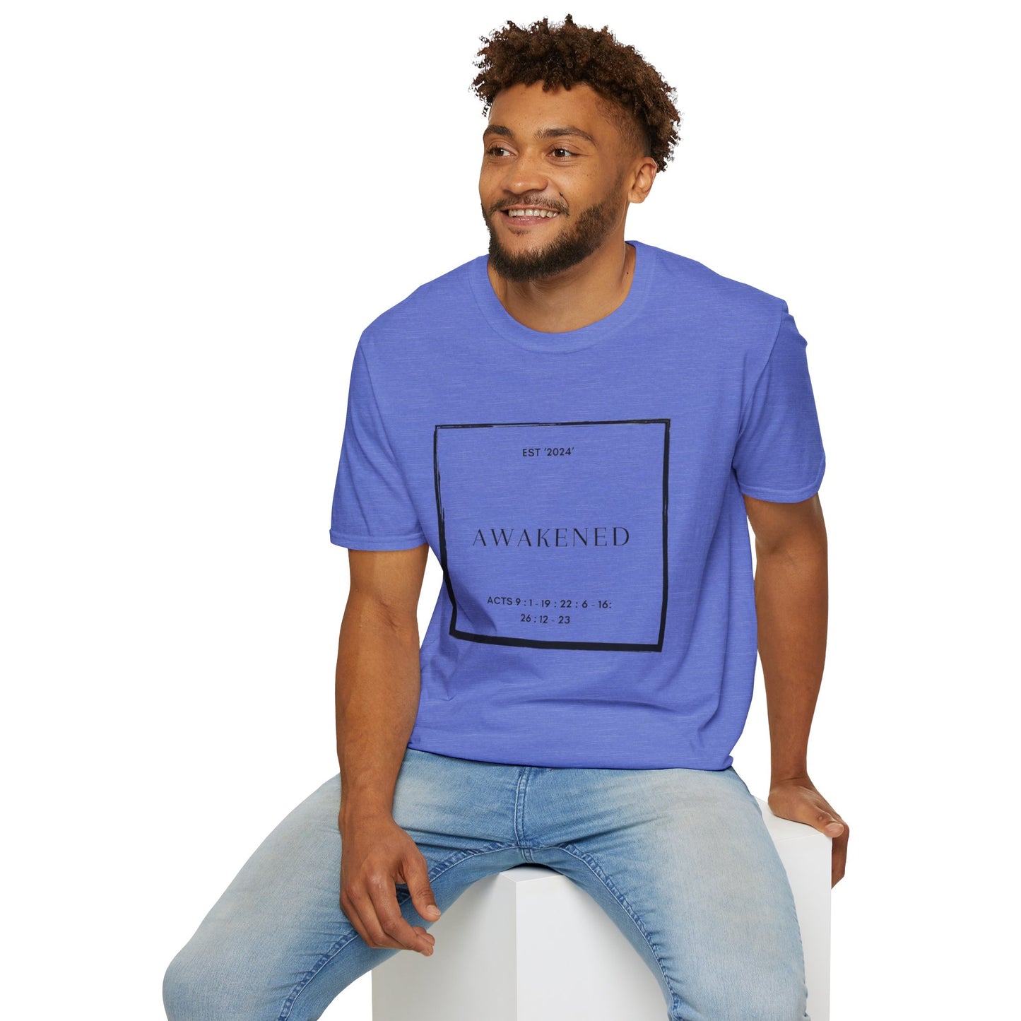 Unisex Softstyle T-Shirt/Awakened/Christian Art