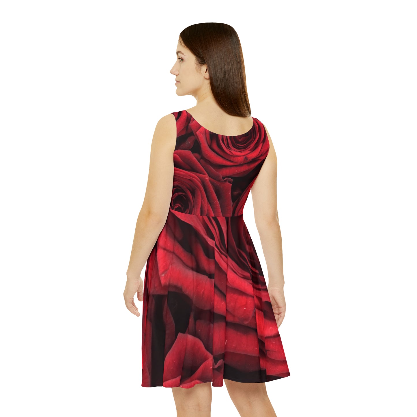 Women's Floral Dress (AOP)/Red Roses