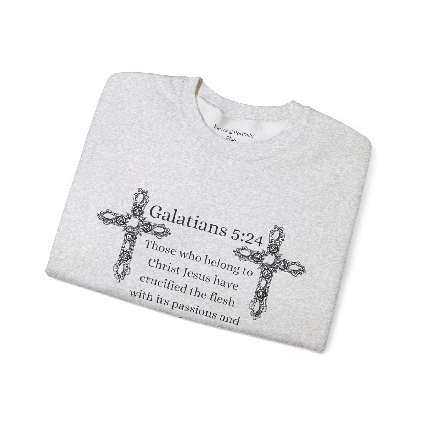 Unisex Heavy Blend™ Crewneck Sweatshirt/Galatians 5:24