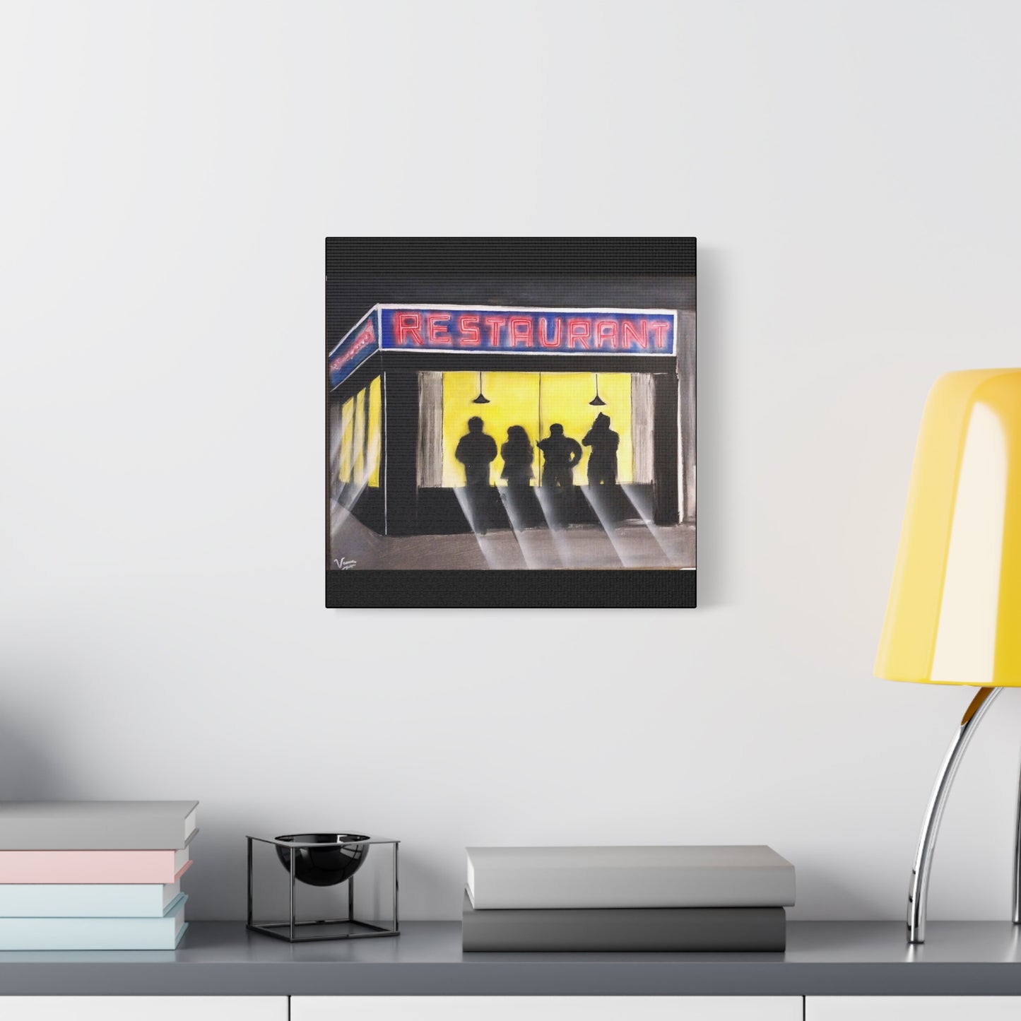 Matte Canvas, Stretched, 1.25" /Acrylic Painted Print/ 90s Sitcom