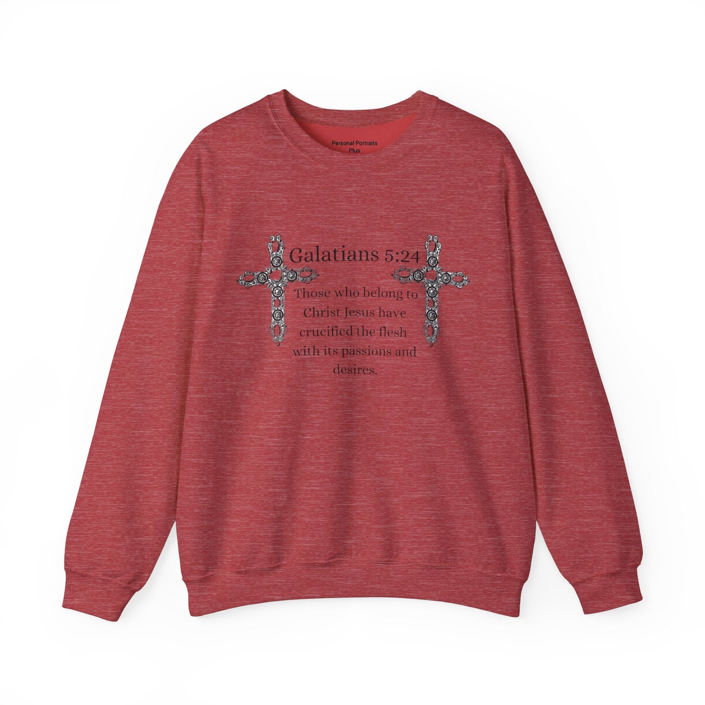 Unisex Heavy Blend™ Crewneck Sweatshirt/Galatians 5:24