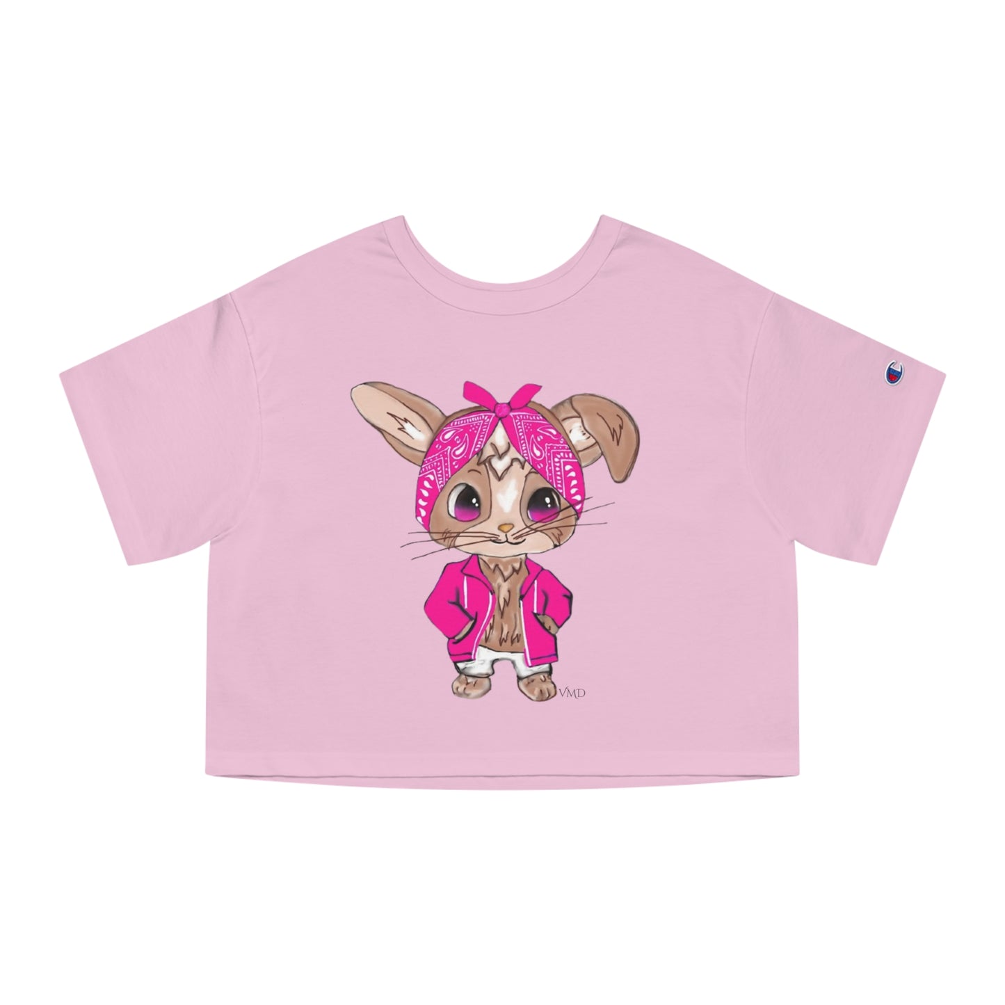 Champion Women's Cropped T-Shirt/Bandana Bunnie/Pink