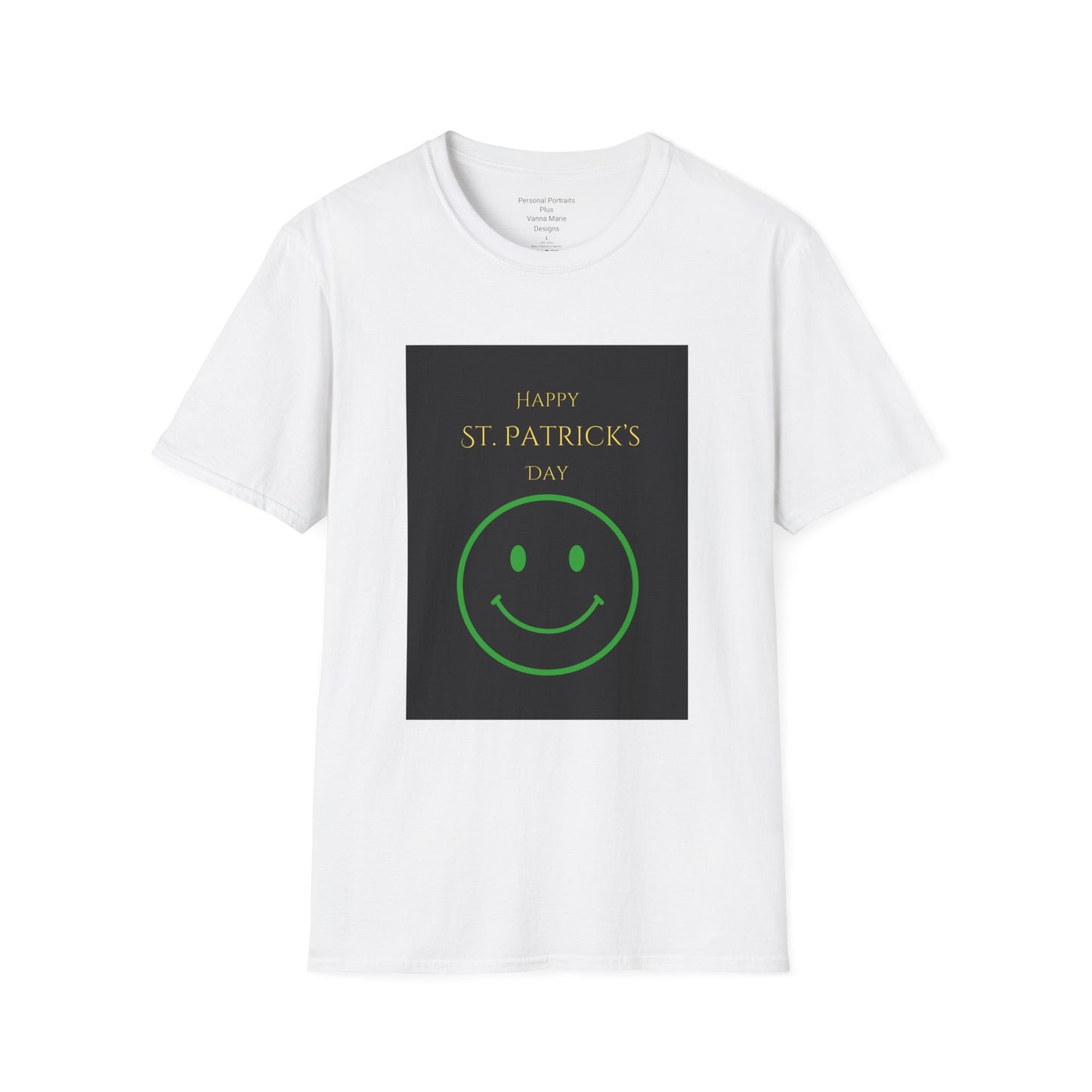 Unisex Softstyle T-Shirt/Happy St. Patricks Day/smiley face