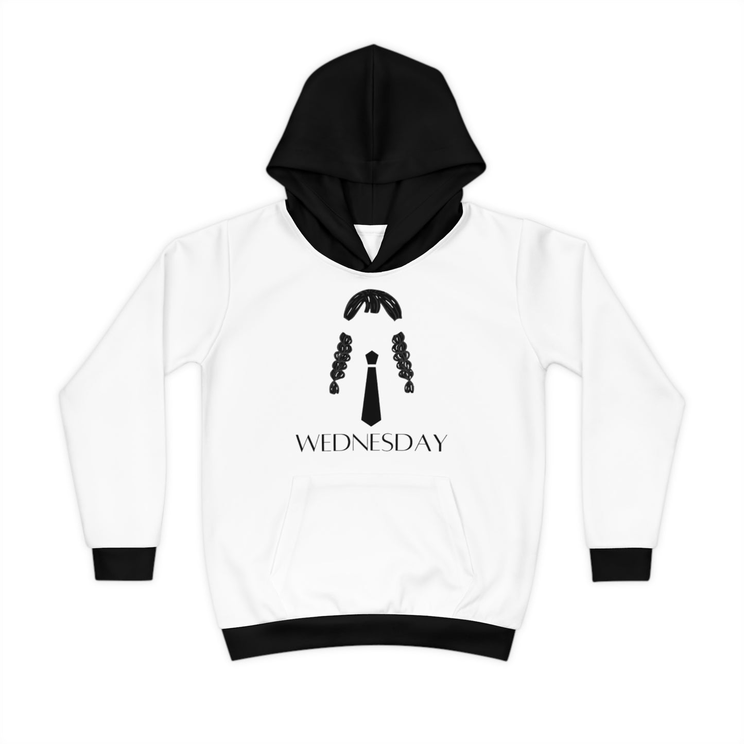 Girls Children's Hoodie (AOP)/ Wednesday/ Halloween