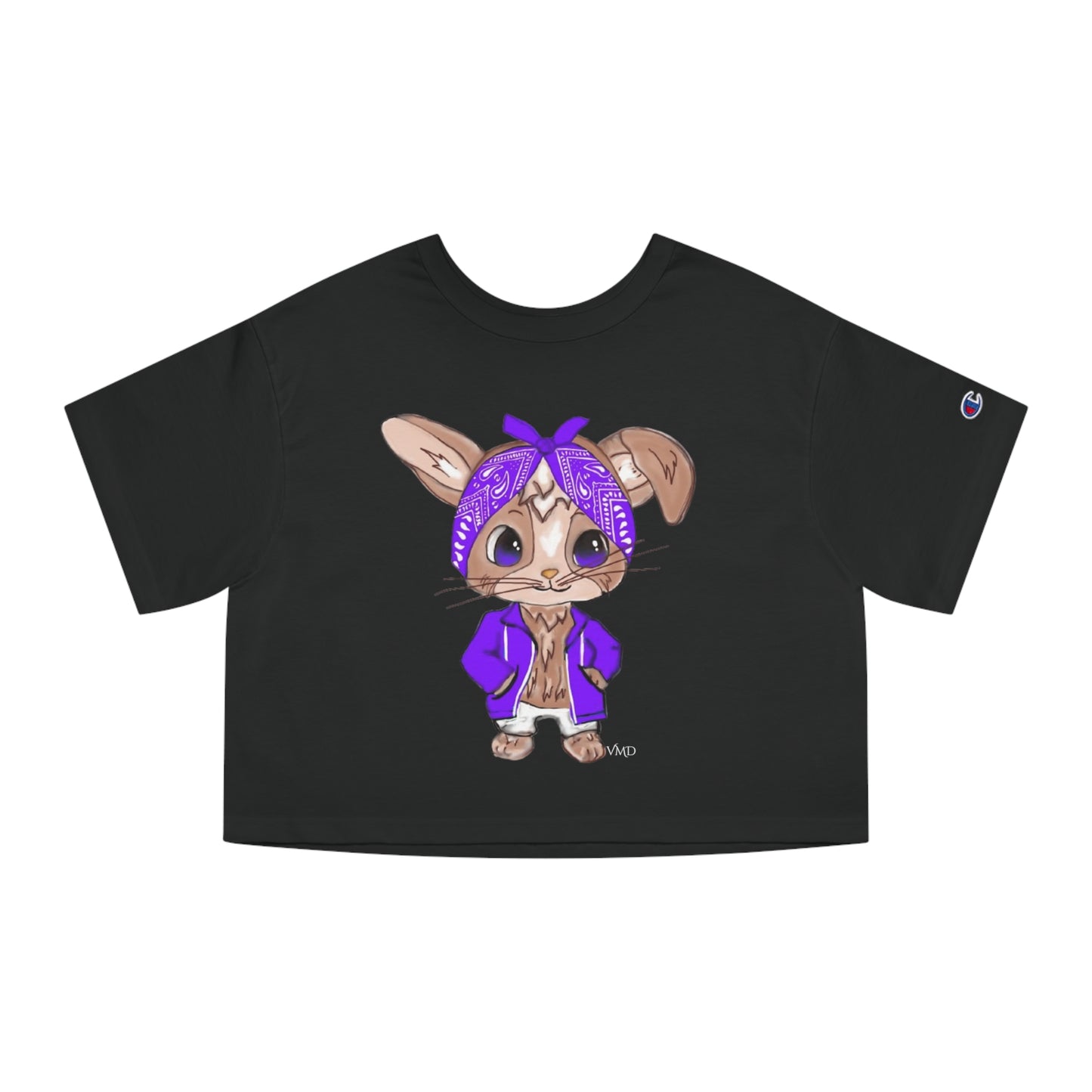 Champion Women's Cropped T-Shirt/Bandana Bunnie/Purple