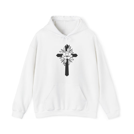 Unisex Heavy Blend™ Hooded Sweatshirt Cross/Christian Art