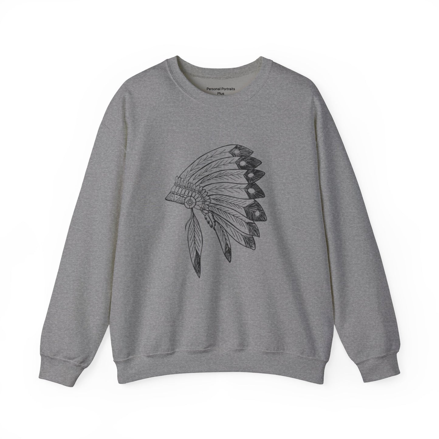 Unisex Heavy Blend™ Crewneck Sweatshirt/Chief Head Dress