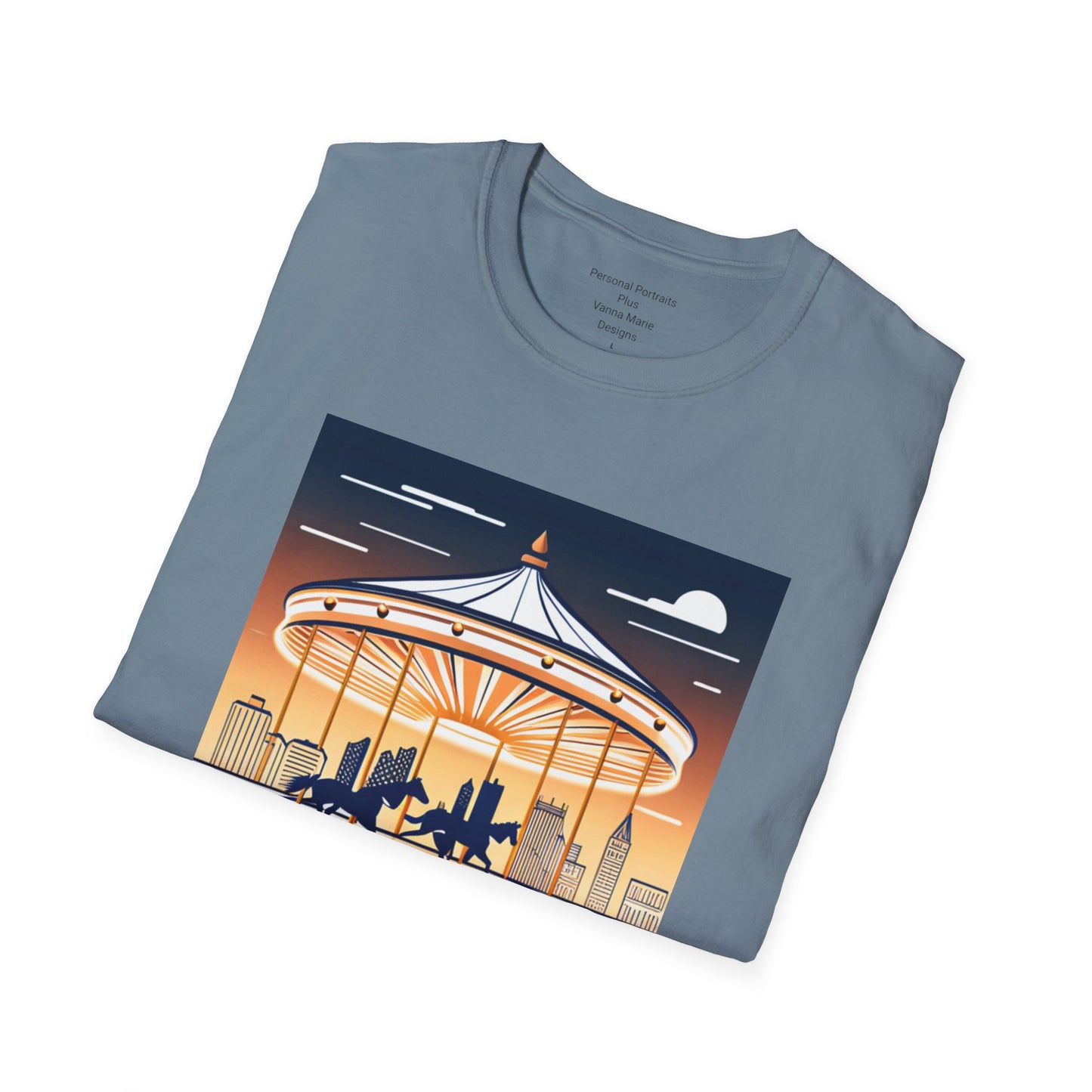 Unisex Softstyle T-Shirt/Carousel 1/Digital Art