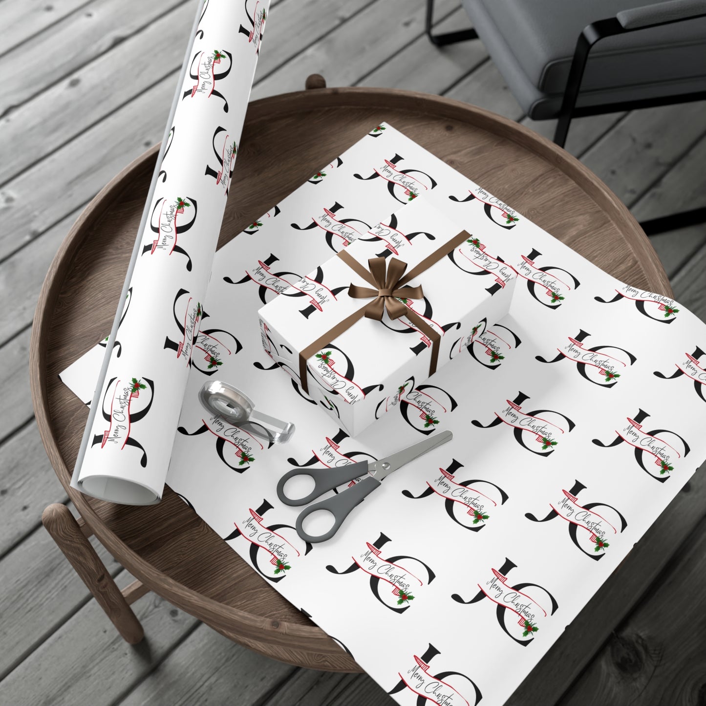 Holiday Gift Wrap Papers /JC/Merry Christmas