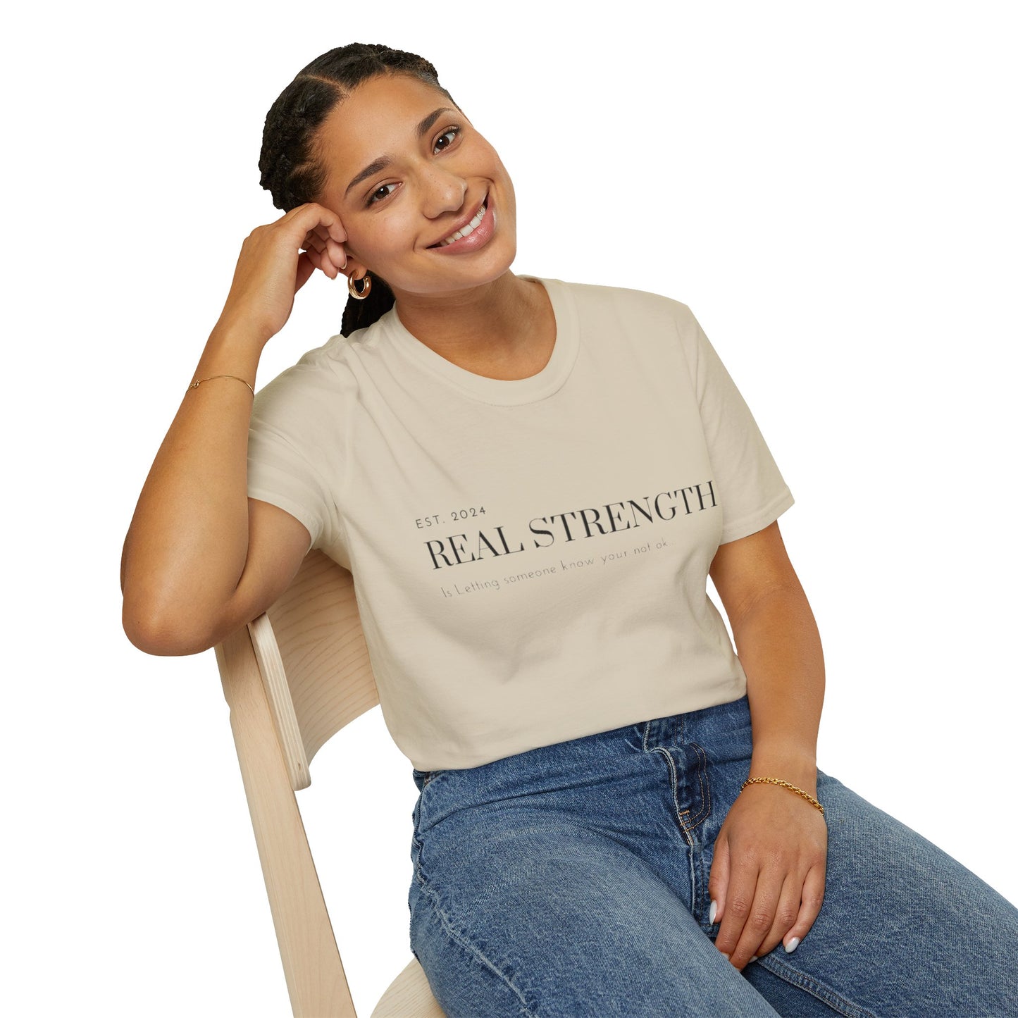 Unisex Softstyle T-Shirt/ Real strength/ Mental awareness