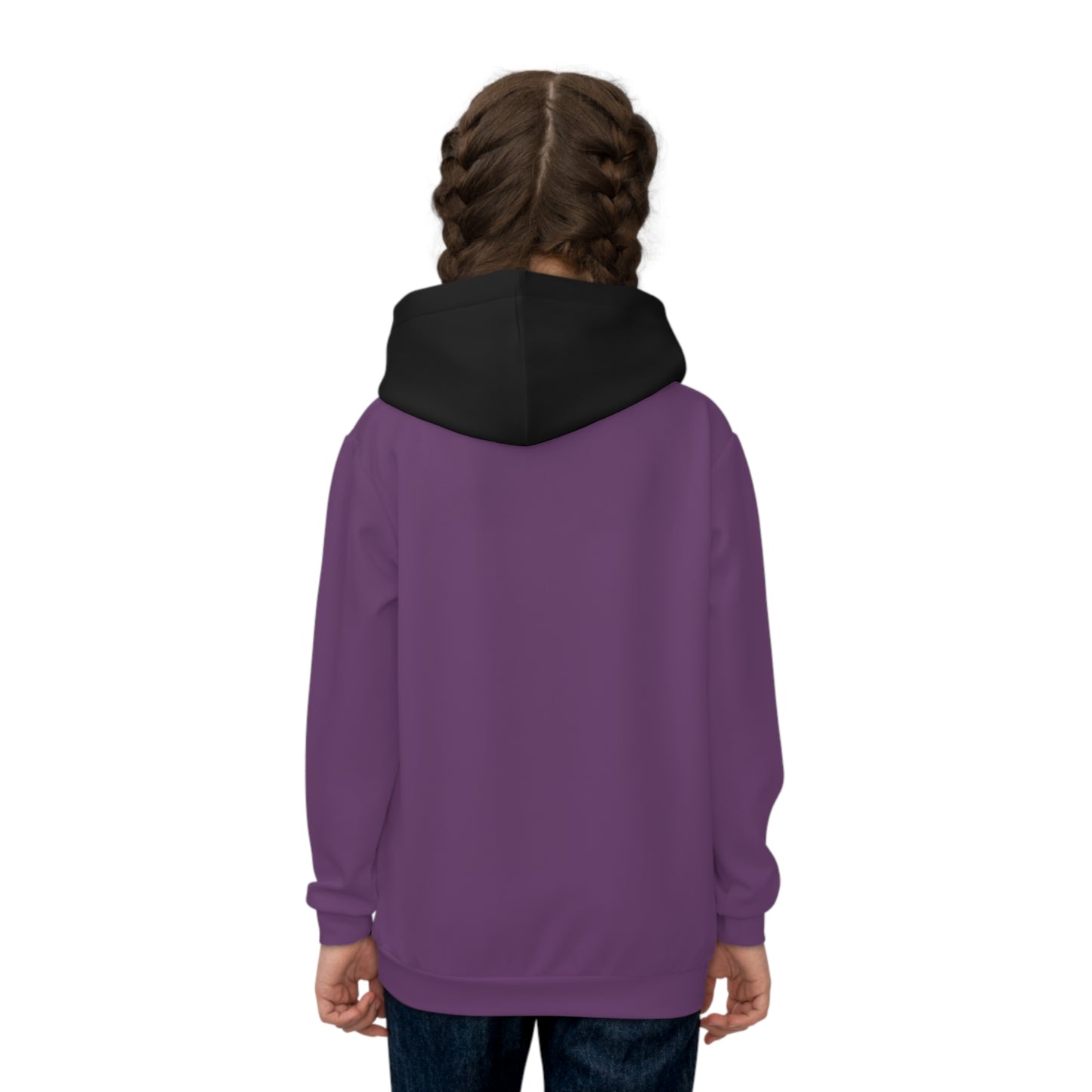 Girls Children's Hoodie (AOP)/Witch Hat/Purple