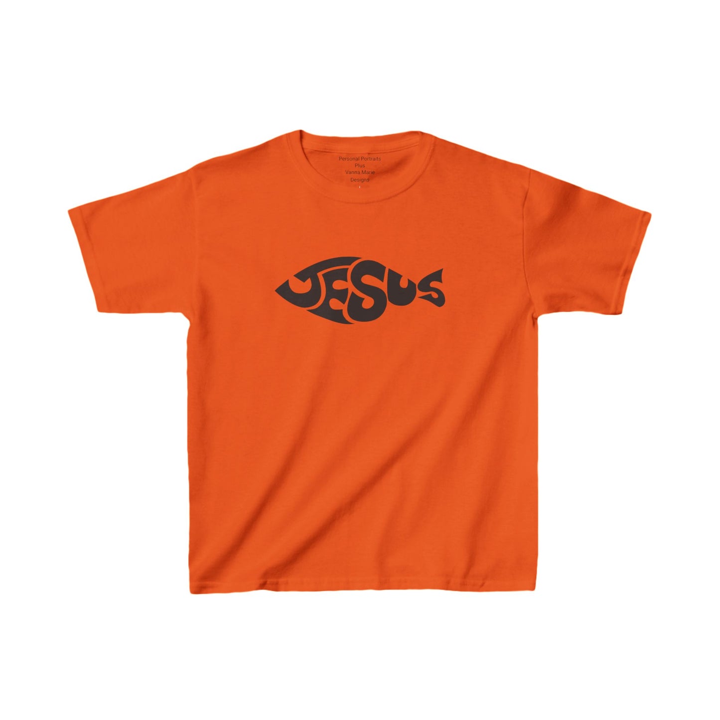 Kids Heavy Cotton™ Tee/Jesus Fish