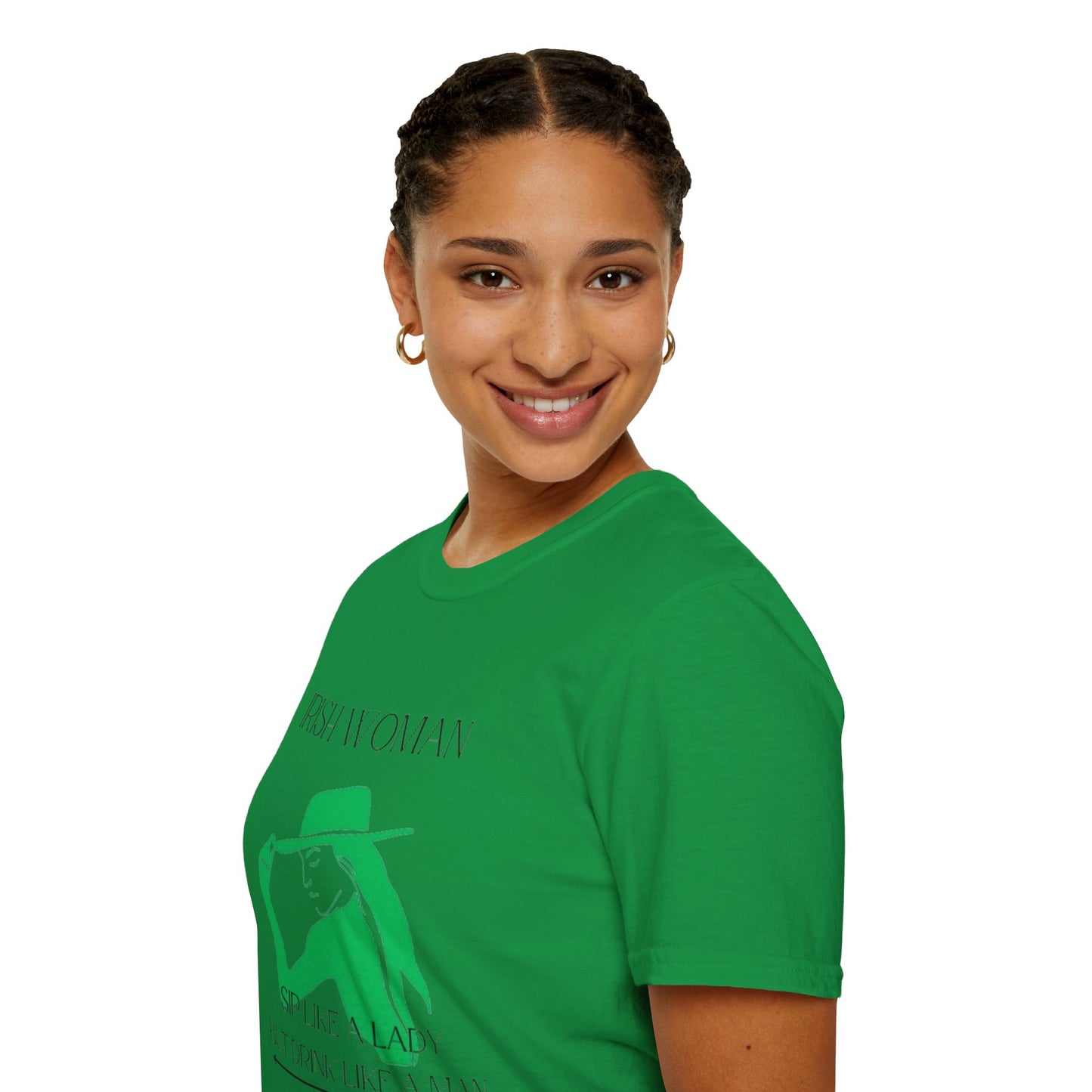 Unisex Softstyle T-Shirt/St. Patricks Day/ Irish women sip like a lady but drink like a man