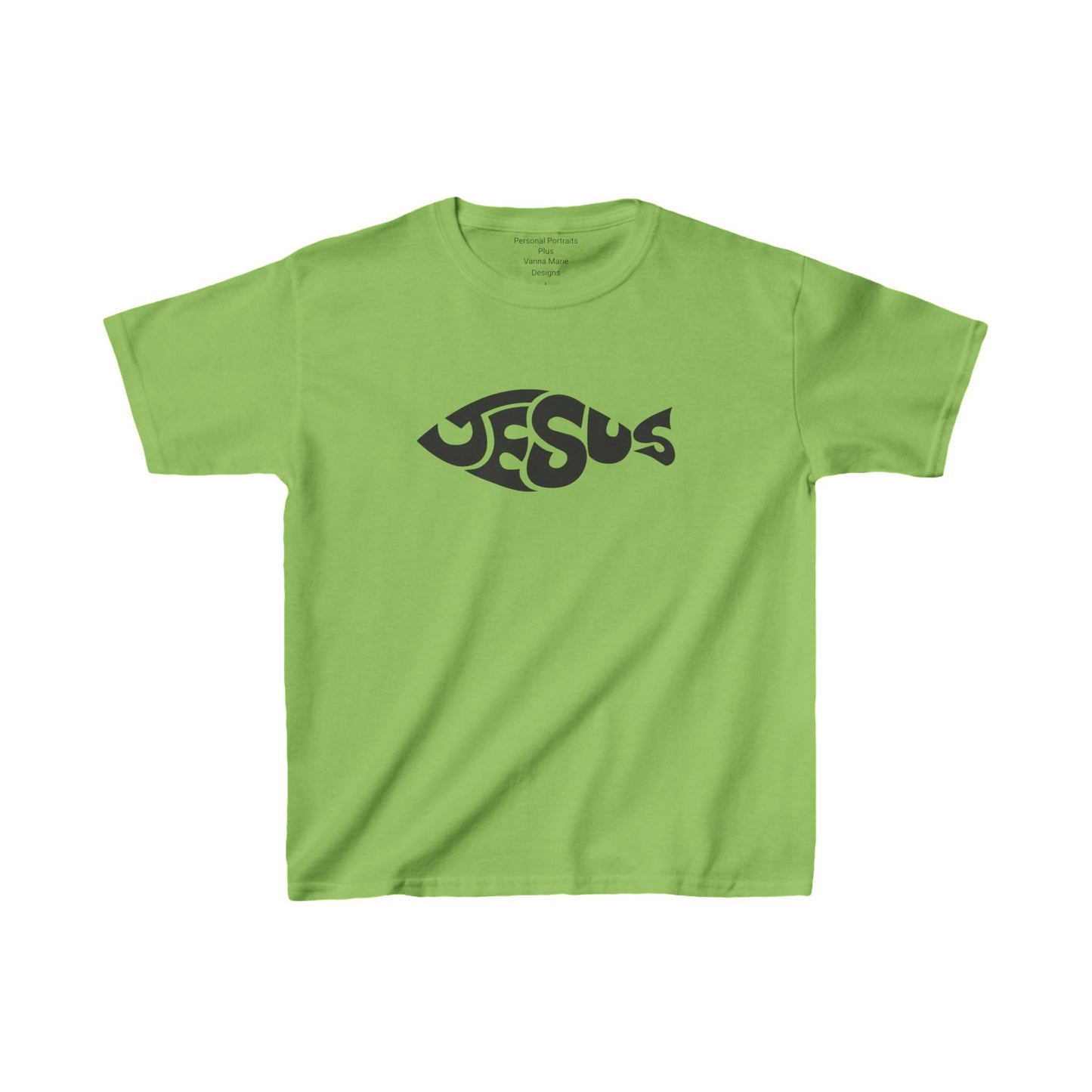 Kids Heavy Cotton™ Tee/Jesus Fish