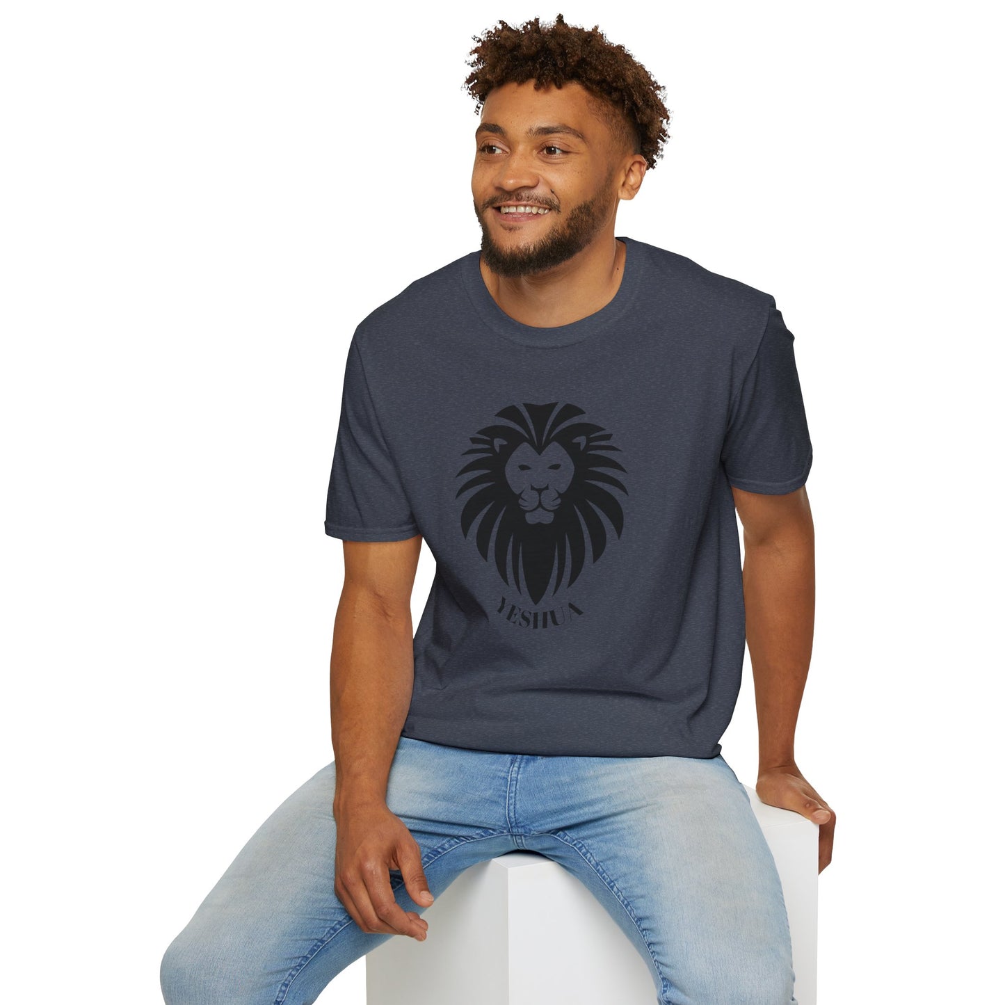 Unisex Softstyle T-Shirt/Yeshua Lion/Black