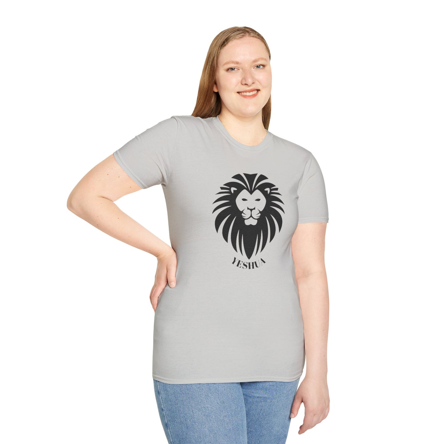 Unisex Softstyle T-Shirt/Yeshua Lion/Black