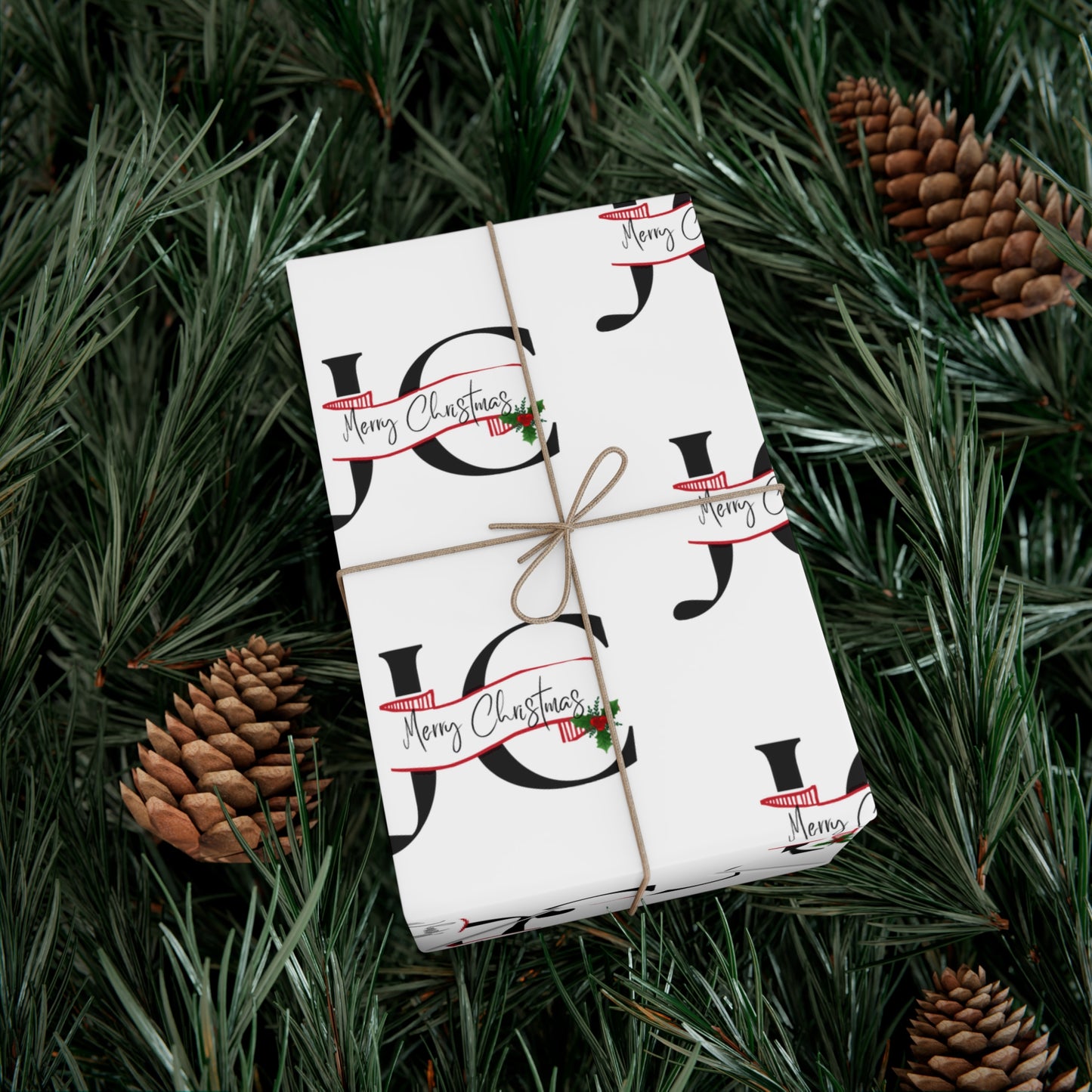 Holiday Gift Wrap Papers /JC/Merry Christmas