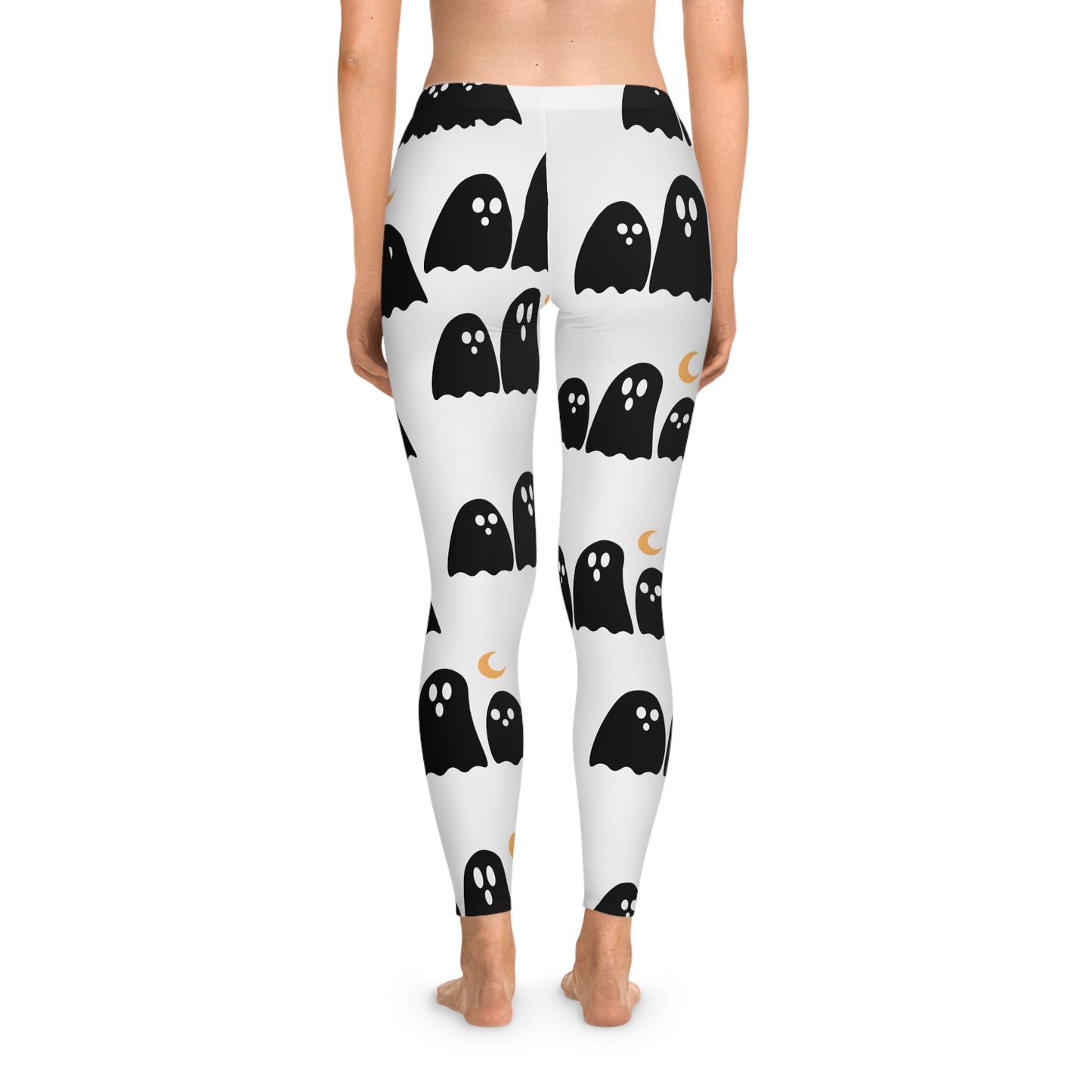 Woman's Stretchy Leggings (AOP)/ Friendly ghosts