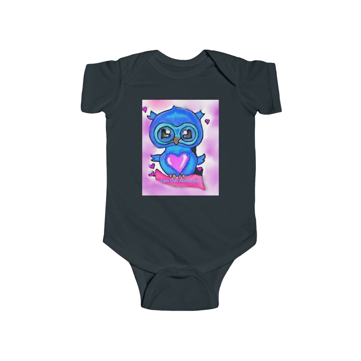 Infant Fine Jersey Bodysuit/I am Owl about you/Valentines Day