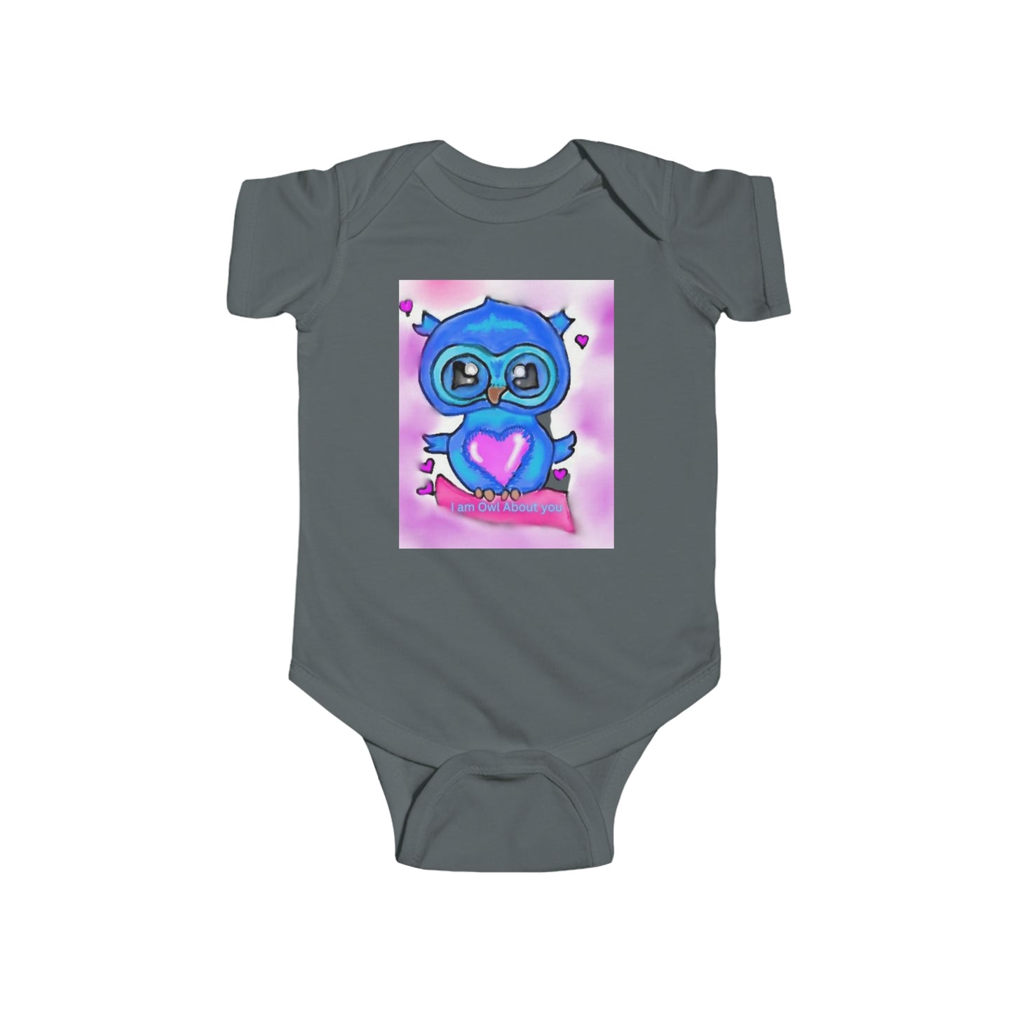 Infant Fine Jersey Bodysuit/I am Owl about you/Valentines Day