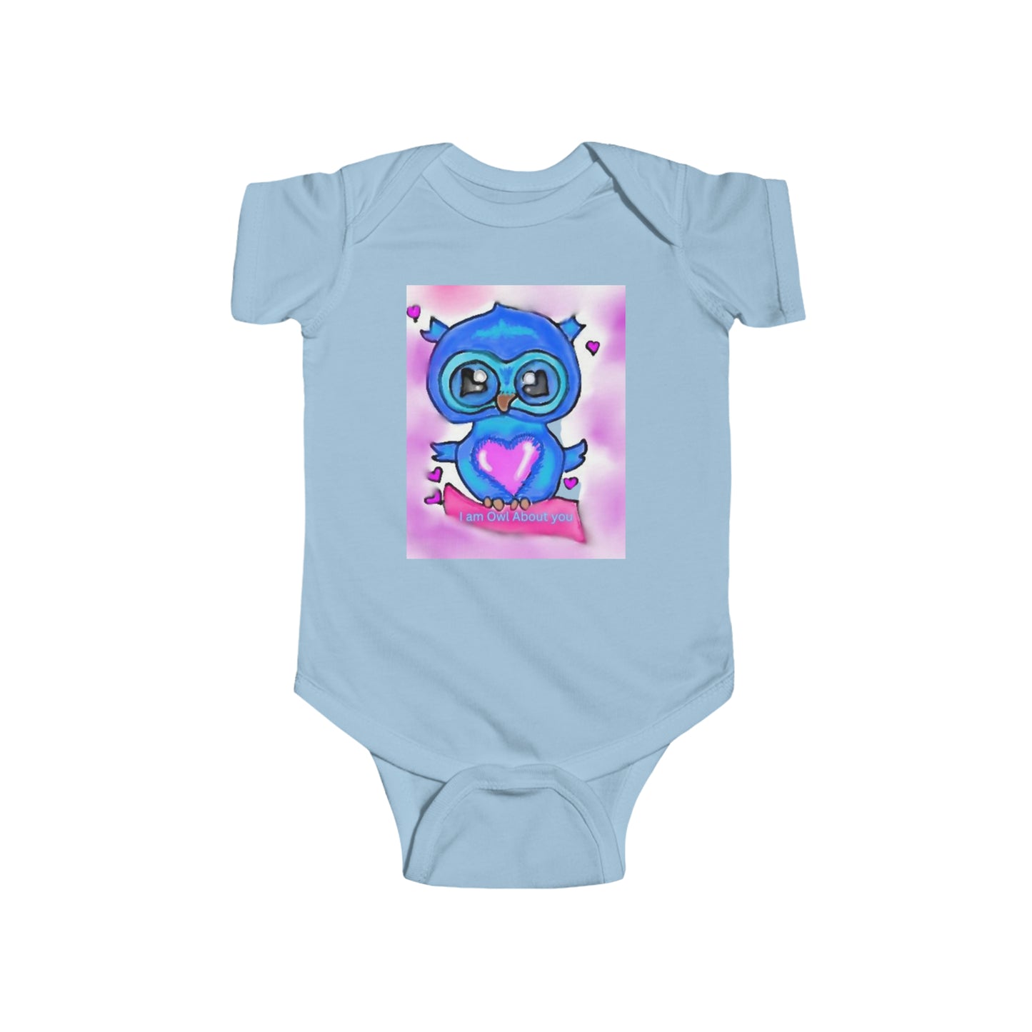 Infant Fine Jersey Bodysuit/I am Owl about you/Valentines Day