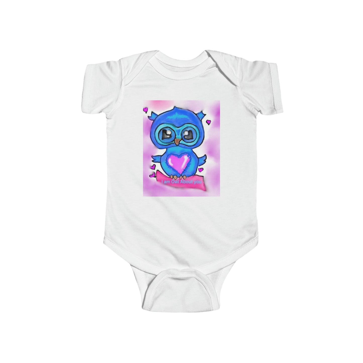 Infant Fine Jersey Bodysuit/I am Owl about you/Valentines Day