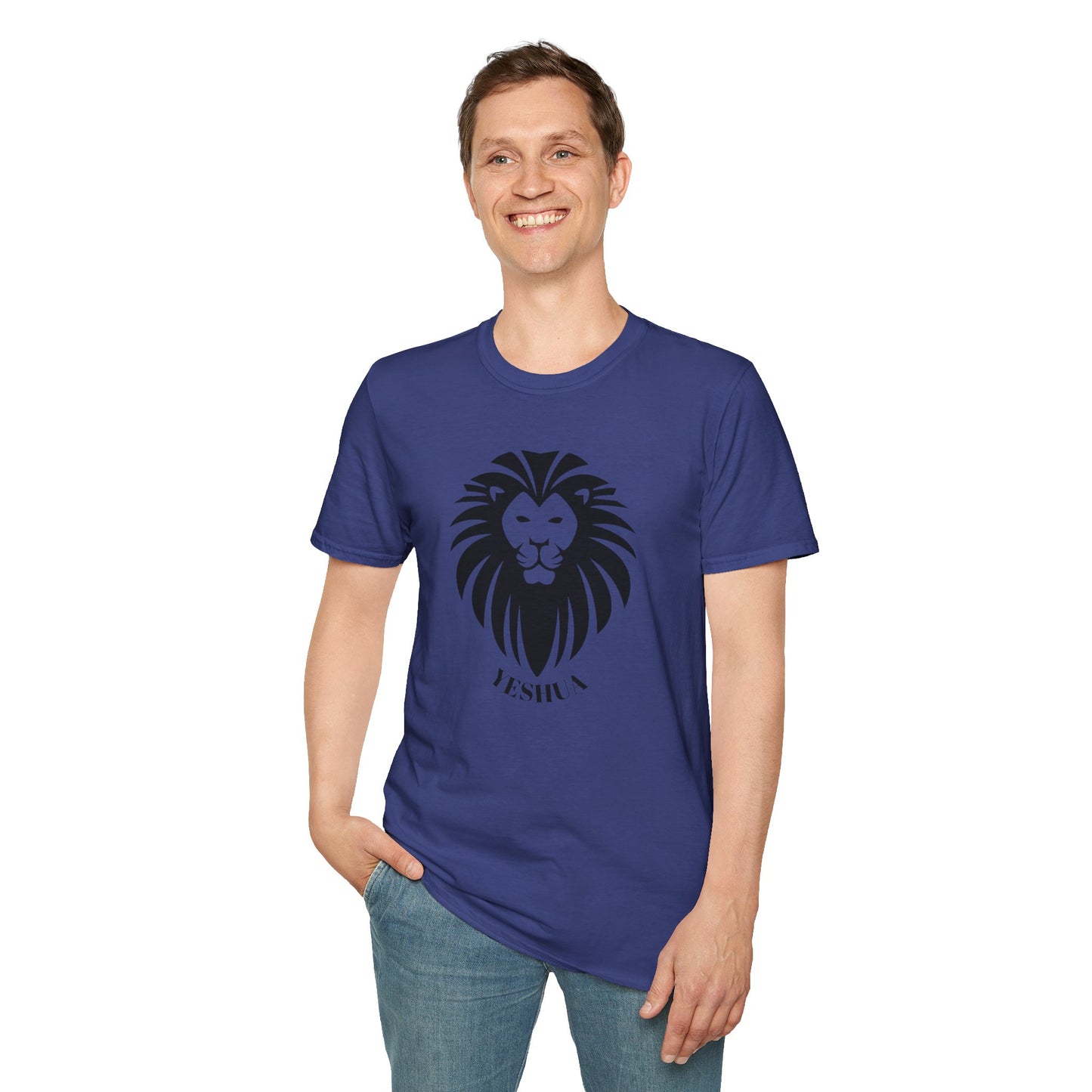 Unisex Softstyle T-Shirt/Yeshua Lion/Black