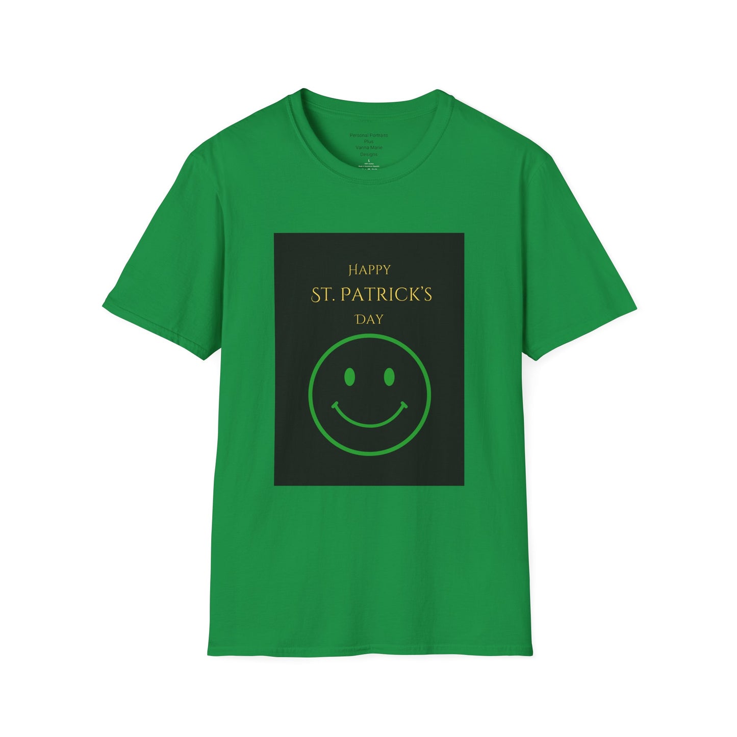 Unisex Softstyle T-Shirt/Happy St. Patricks Day/smiley face