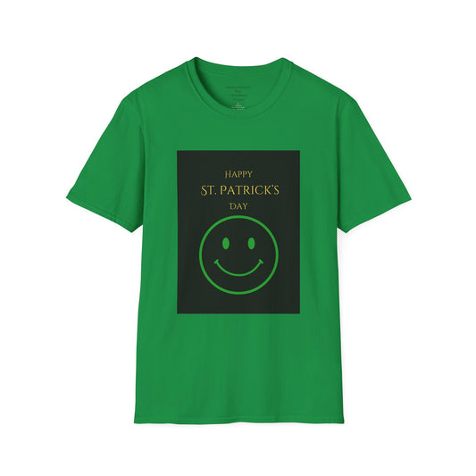 Unisex Softstyle T-Shirt/Happy St. Patricks Day/smiley face