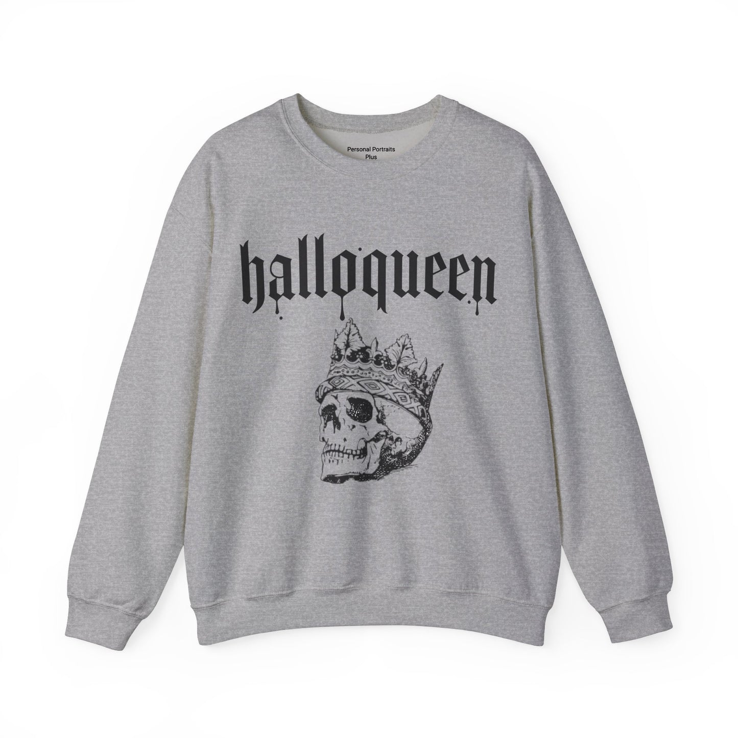 Womans Heavy Blend™ Crewneck Sweatshirt/Halloqueen/Skull