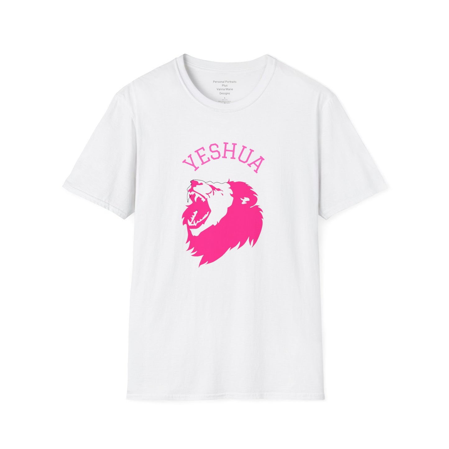 Unisex Softstyle T-Shirt/Yeshua/Pink/Lion