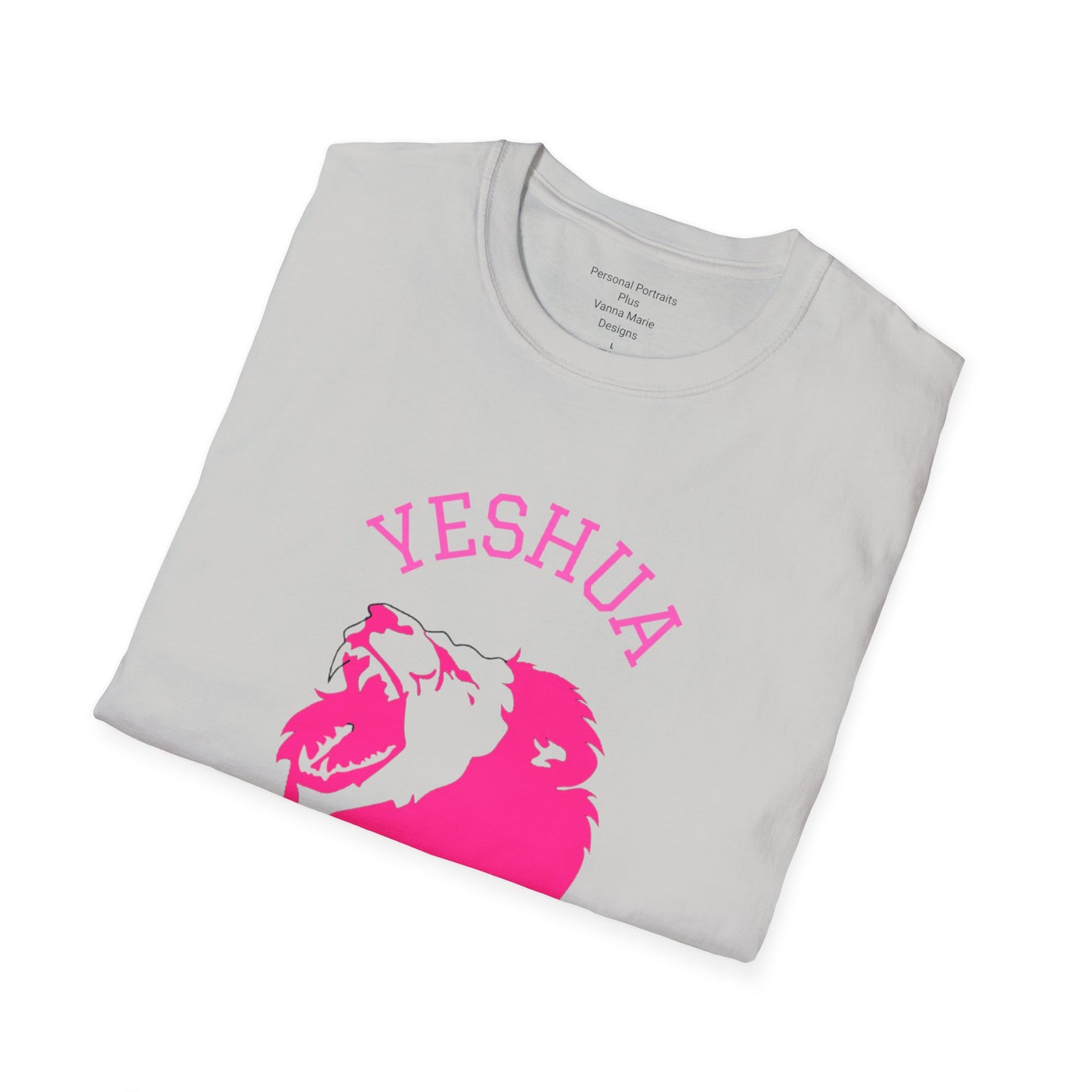 Unisex Softstyle T-Shirt/Yeshua/Pink/Lion