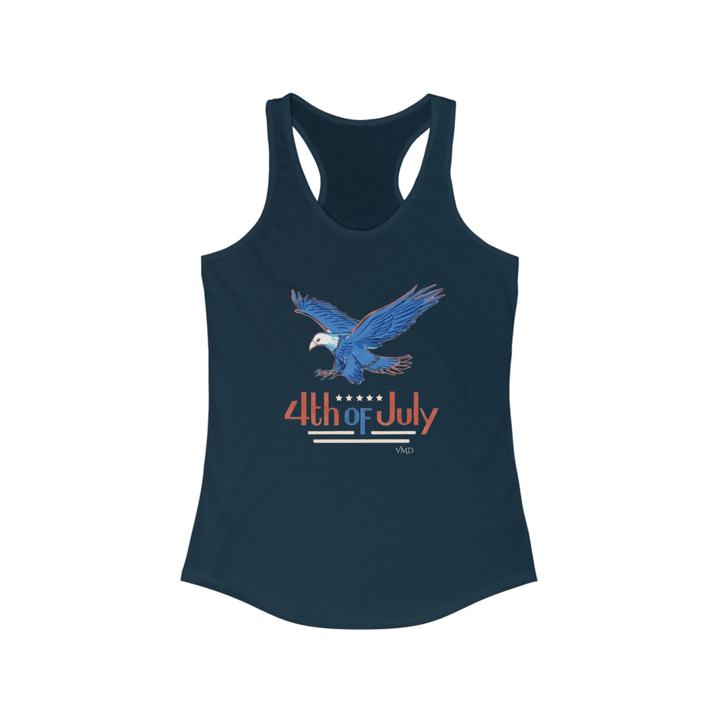 Women's Ideal Racerback Tank/ 4th of July/Eagle