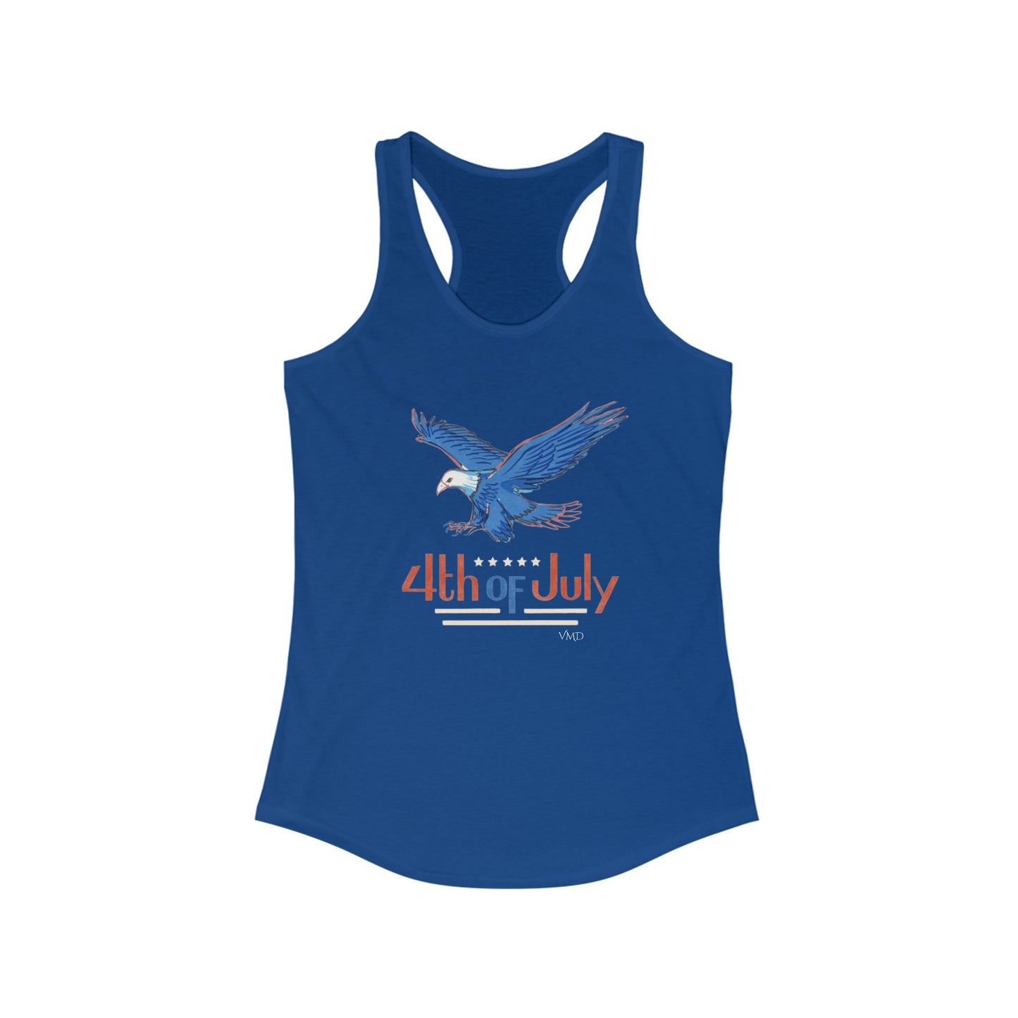 Women's Ideal Racerback Tank/ 4th of July/Eagle