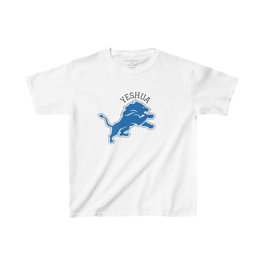 Kids Heavy Cotton™ Tee/Yeshua/Blue/White/Lion