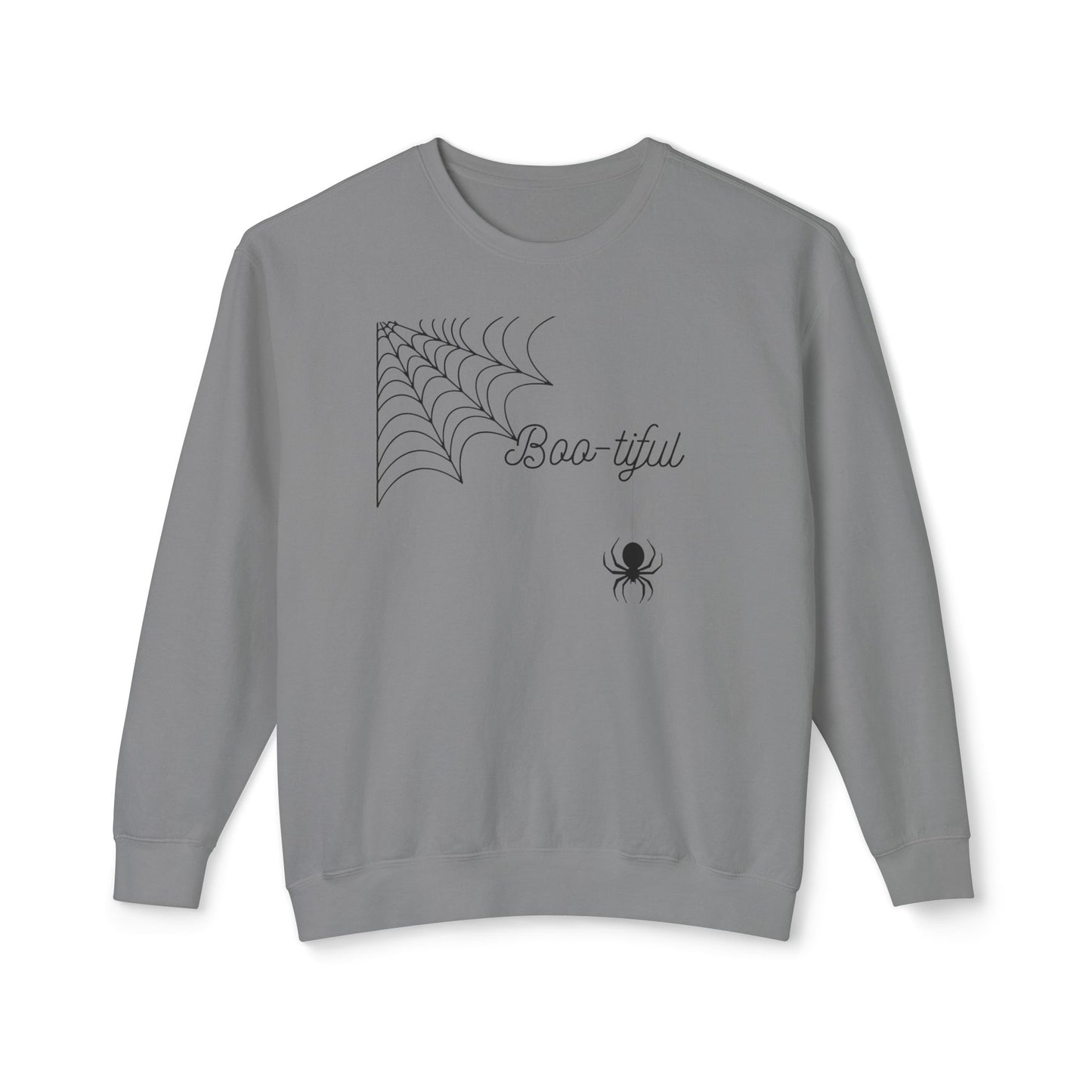 Unisex Lightweight Crewneck Sweatshirt/Boo-tiful Spider