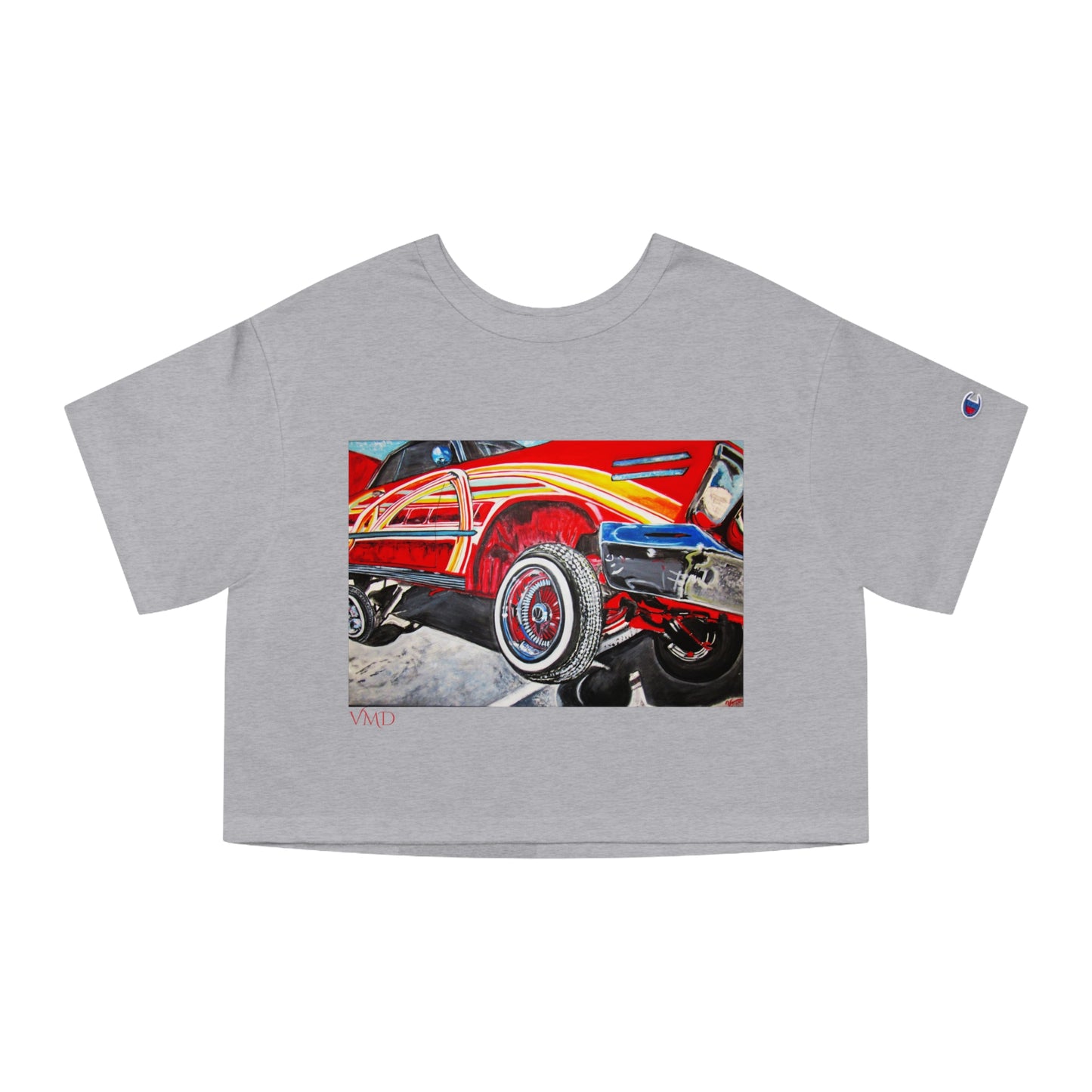 Champion Women's Cropped T-Shirt/LowRider/Red/Yellow