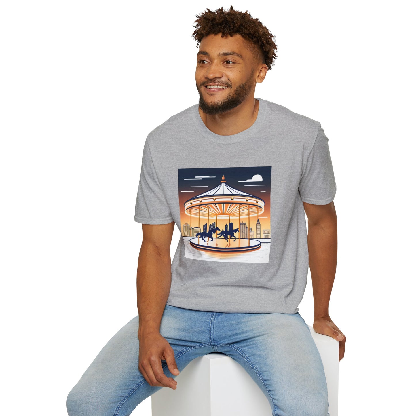 Unisex Softstyle T-Shirt/Carousel 1/Digital Art