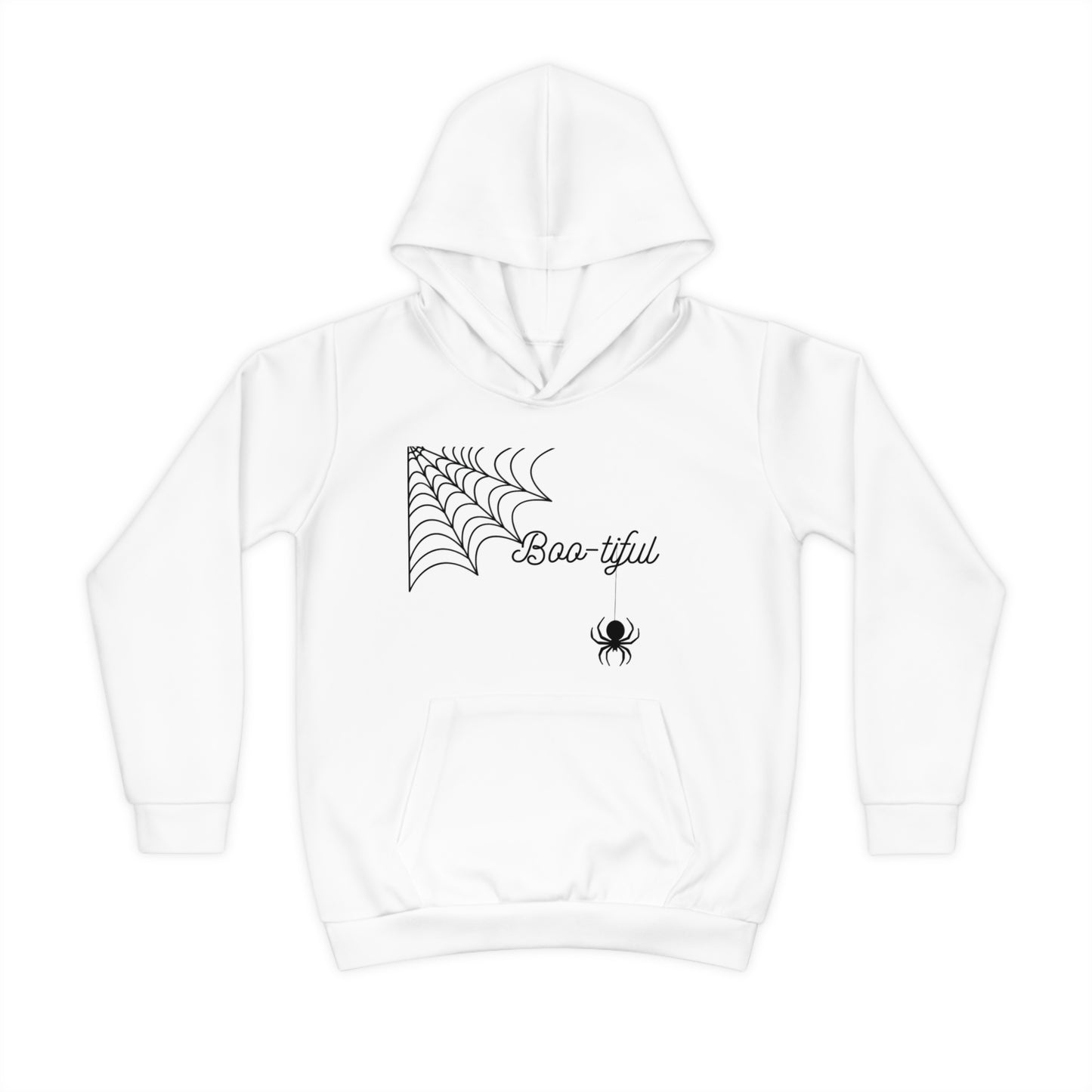 Children's Hoodie (AOP)Boo-tiful Spider/Black/White