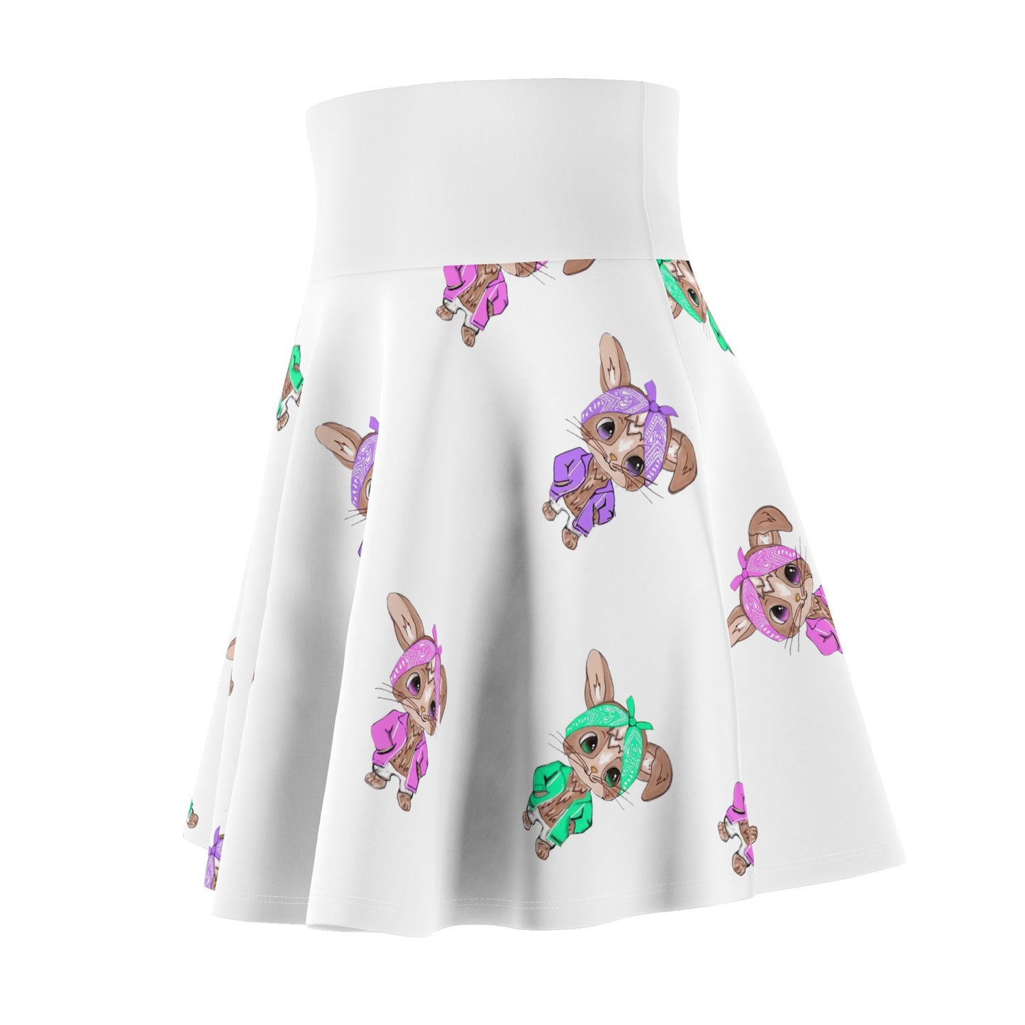 Women's Bunnie/Easter Skirt (AOP)/Bandana Bunnies/PL/P/TL