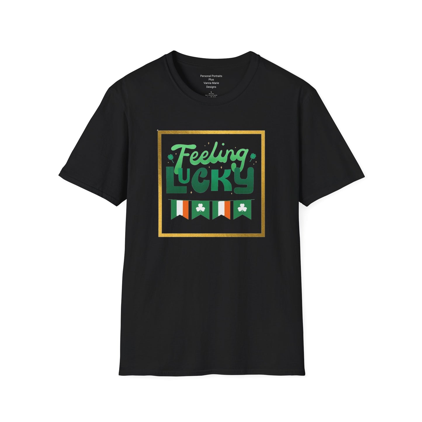 Unisex Softstyle T-Shirt/Feeling Lucky/Irish flags