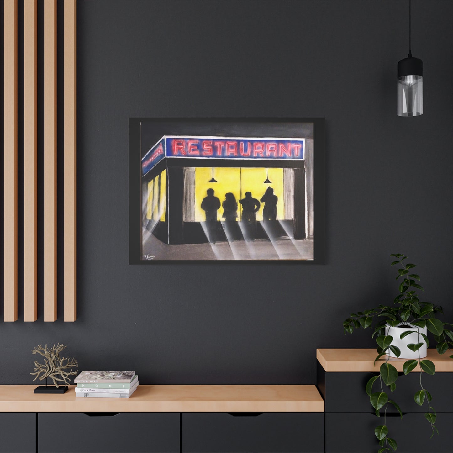 Matte Canvas, Stretched, 1.25" /Acrylic Painted Print/ 90s Sitcom