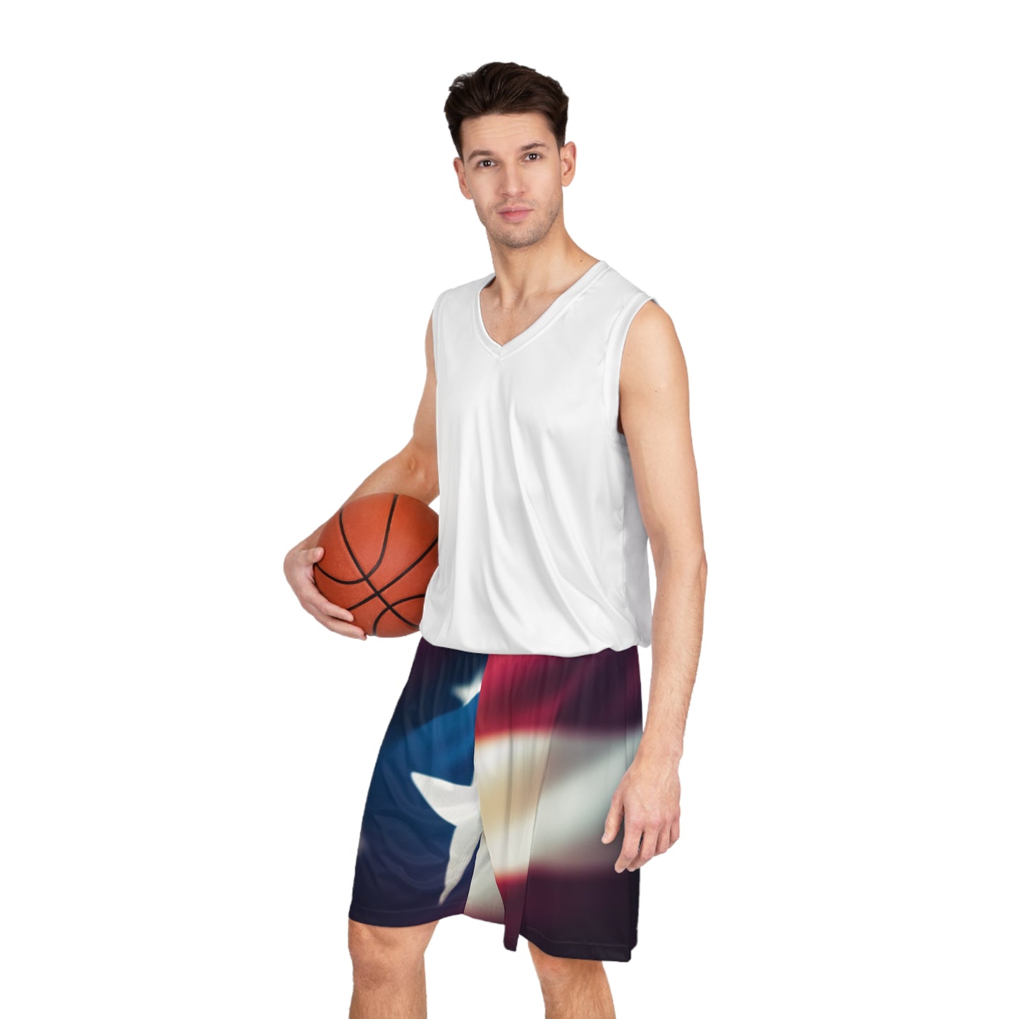 Basketball Shorts (AOP)/American Flag Print