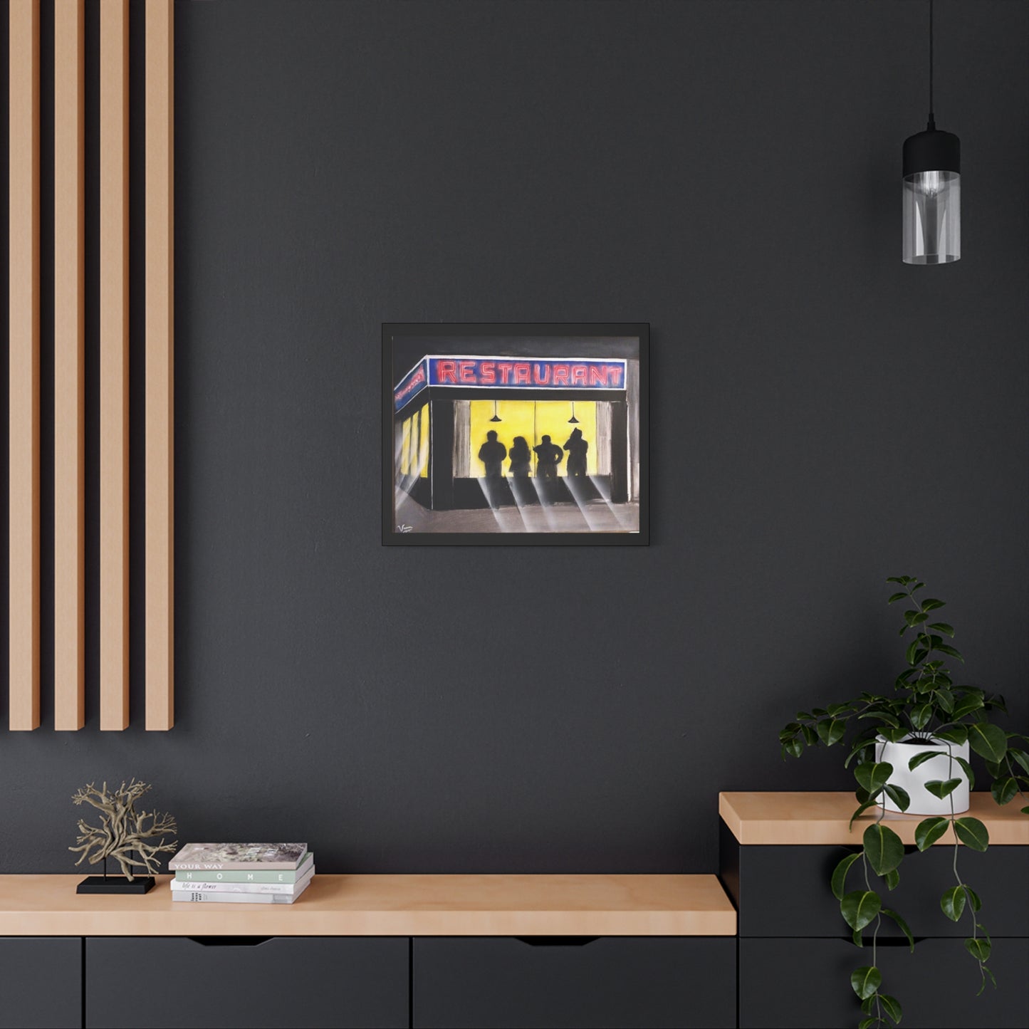 Matte Canvas, Stretched, 1.25" /Acrylic Painted Print/ 90s Sitcom