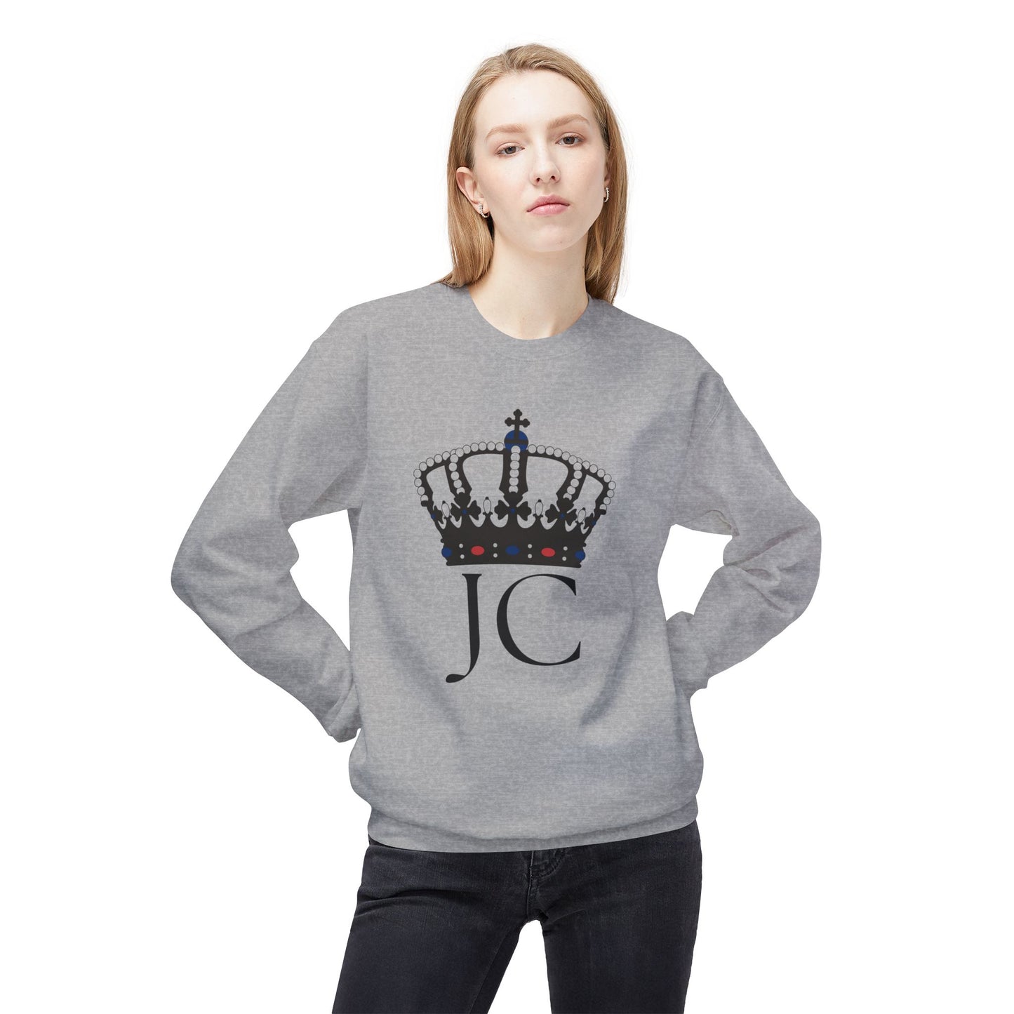 Unisex Midweight Softstyle Fleece Crewneck Sweatshirt /JC/Crown