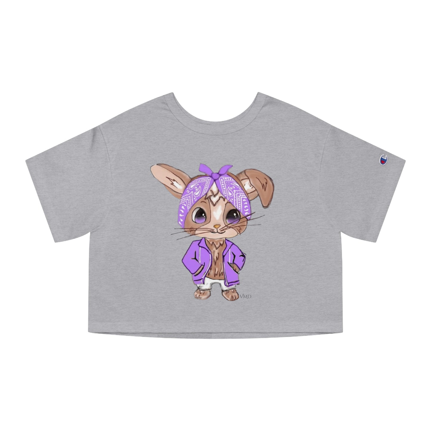 Champion Women's Cropped T-Shirt/Bandana Bunnie/Light Purple