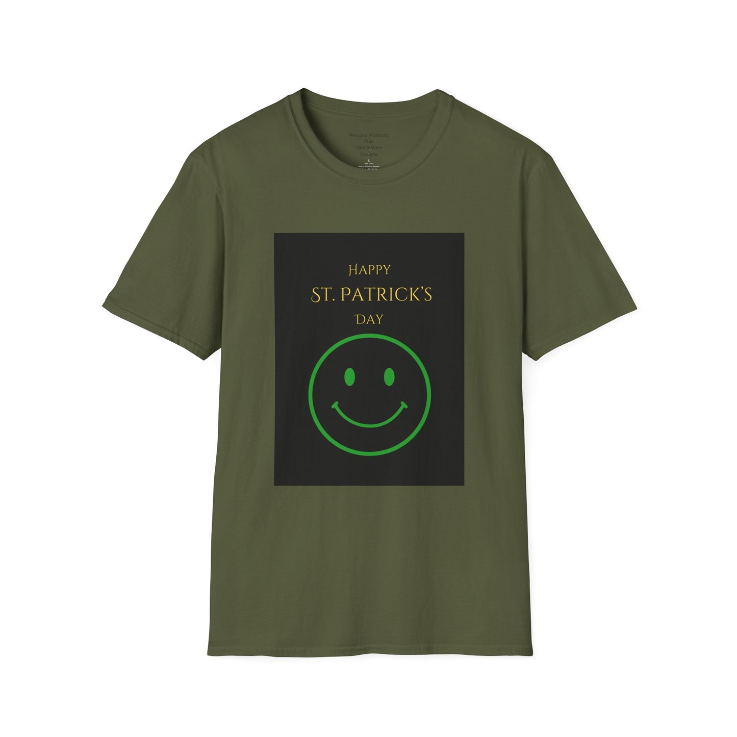 Unisex Softstyle T-Shirt/Happy St. Patricks Day/smiley face