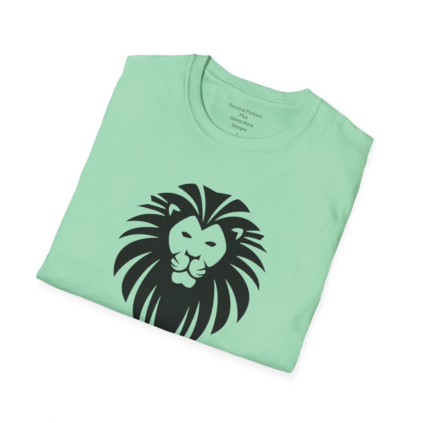 Unisex Softstyle T-Shirt/Yeshua Lion/Black